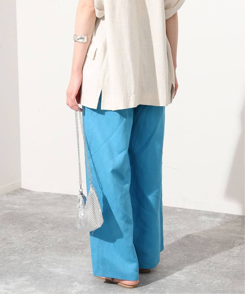 リネンレーヨンリラックスパンツ（スラックス）｜SLOBE IENA（スローブ  