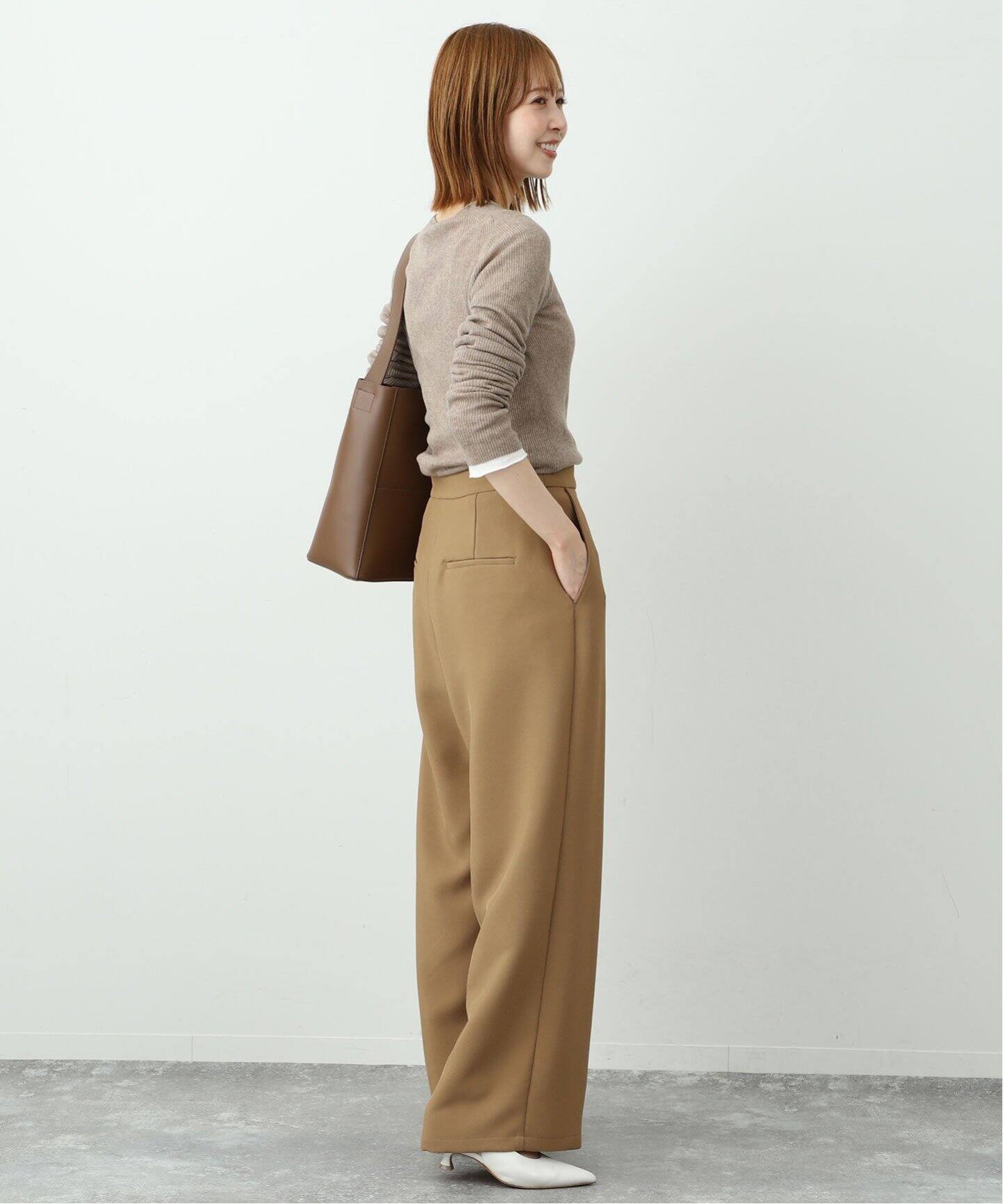 オーバータックワイドパンツ（スラックス）｜SLOBE IENA（スローブ  