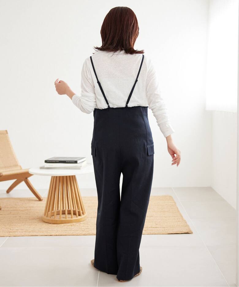 コットンリネンサロペット（サロペット／オーバーオール）｜SLOBE IENA  