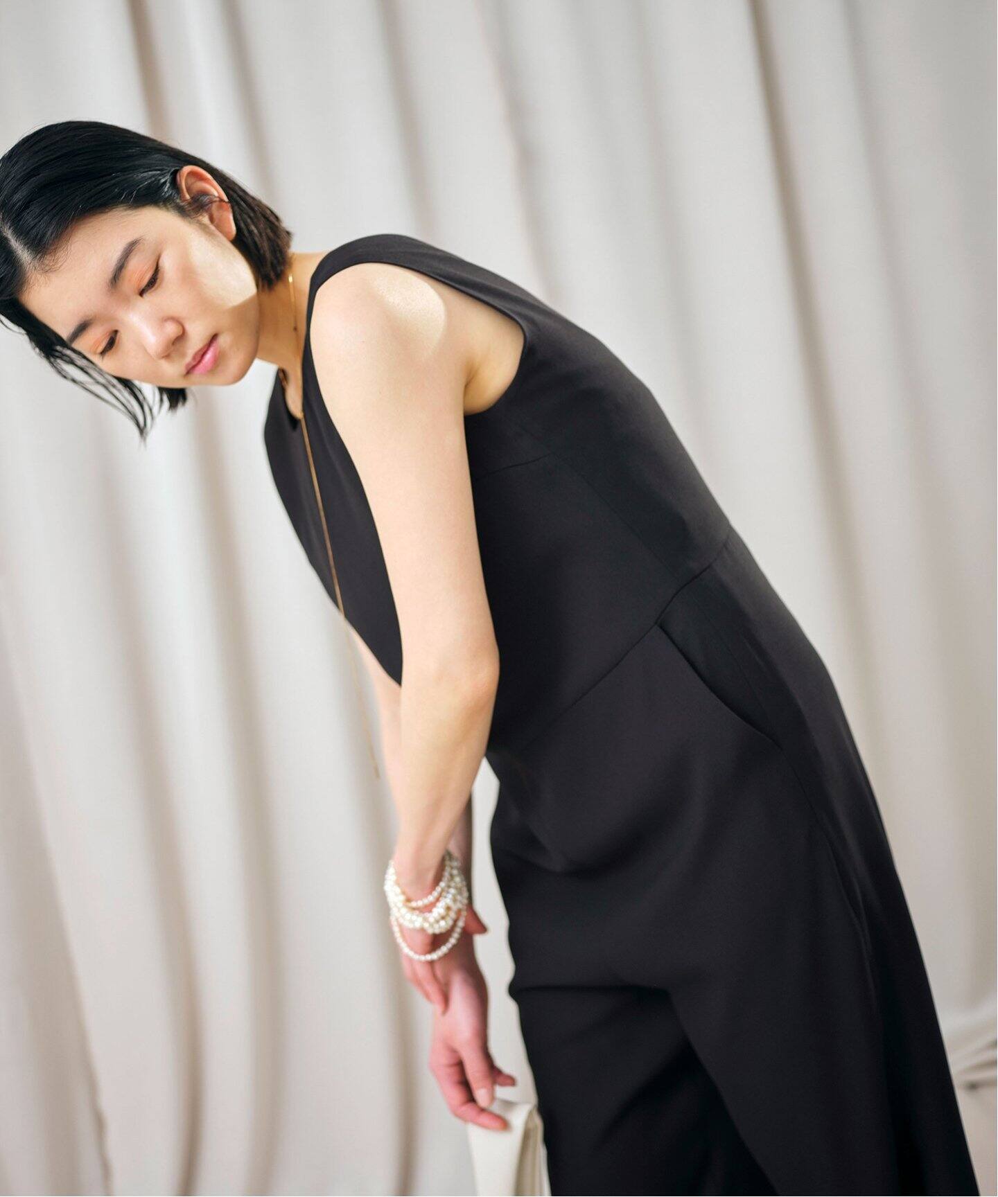 habi バックネックオールインワン（つなぎ／オールインワン）｜SLOBE 