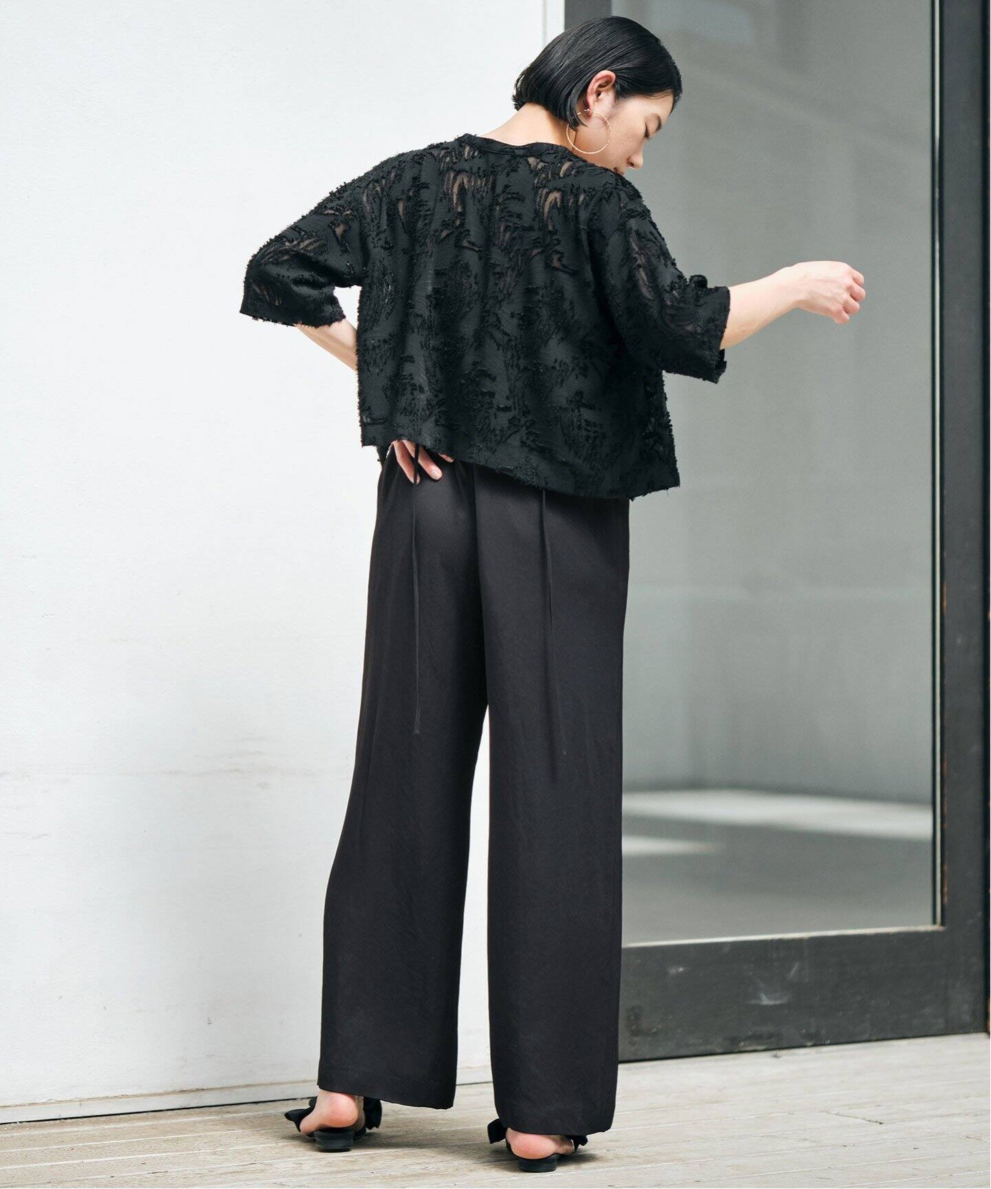 habi アセテートツイルジャケット SLOBE IENA habi アセテートツイル 