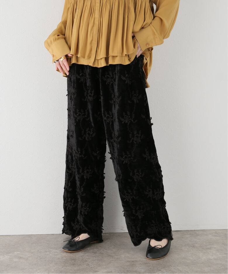 crinkle crinkle crinkle】 VELVET 3D EMBROIDERY パンツ（その他  