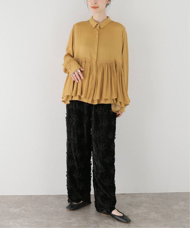 crinkle crinkle crinkle】 VELVET 3D EMBROIDERY パンツ（その他  