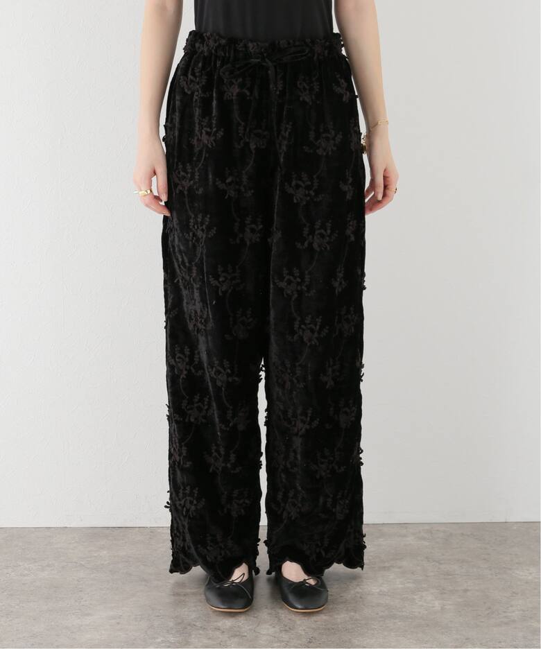 crinkle crinkle crinkle】 VELVET 3D EMBROIDERY パンツ（その他 