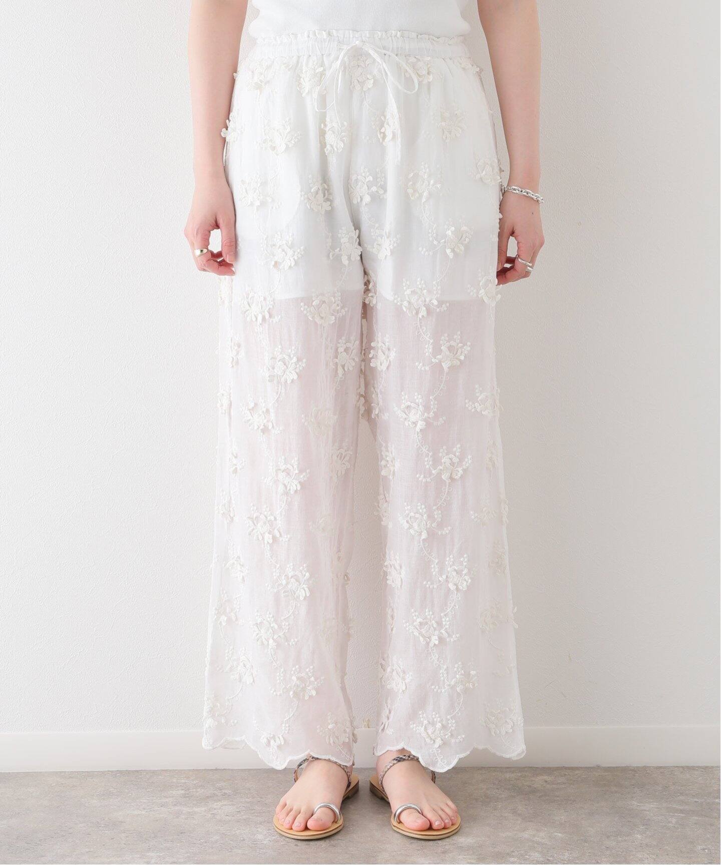 crinkle crinkle crinkle】3D embroidery easy パンツ（その他パンツ  