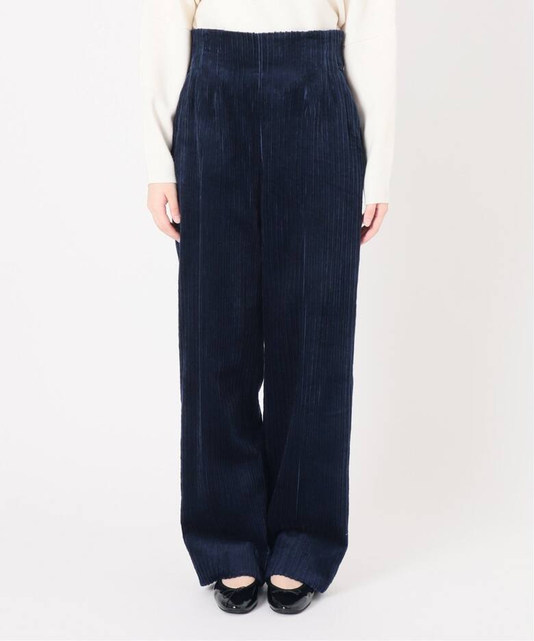 追加》IENA LA BOUCLE 親子コールハイウエストパンツ2（その他パンツ 