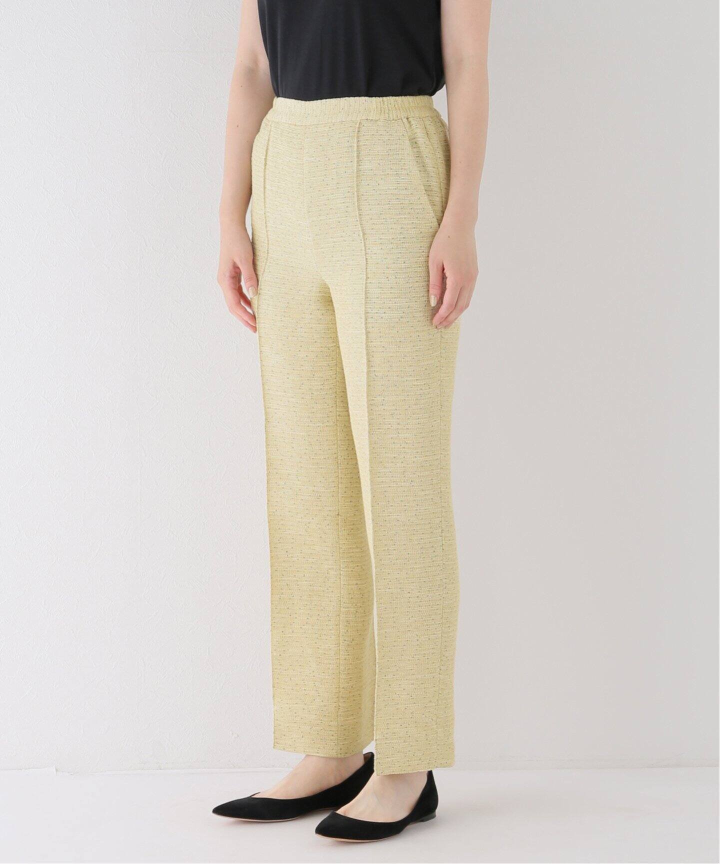 IENA LA BOUCLE カラーツィード イージーパンツ（スラックス）｜IENA  