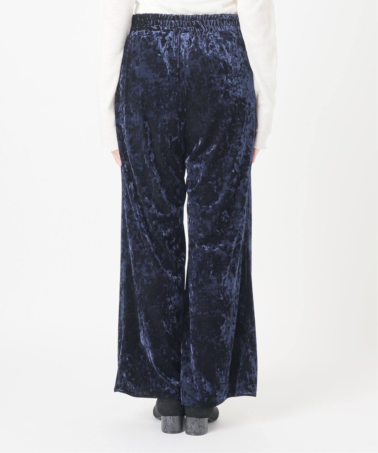 IENA LA BOUCLE クラッシュベロアイージーパンツ（その他パンツ  