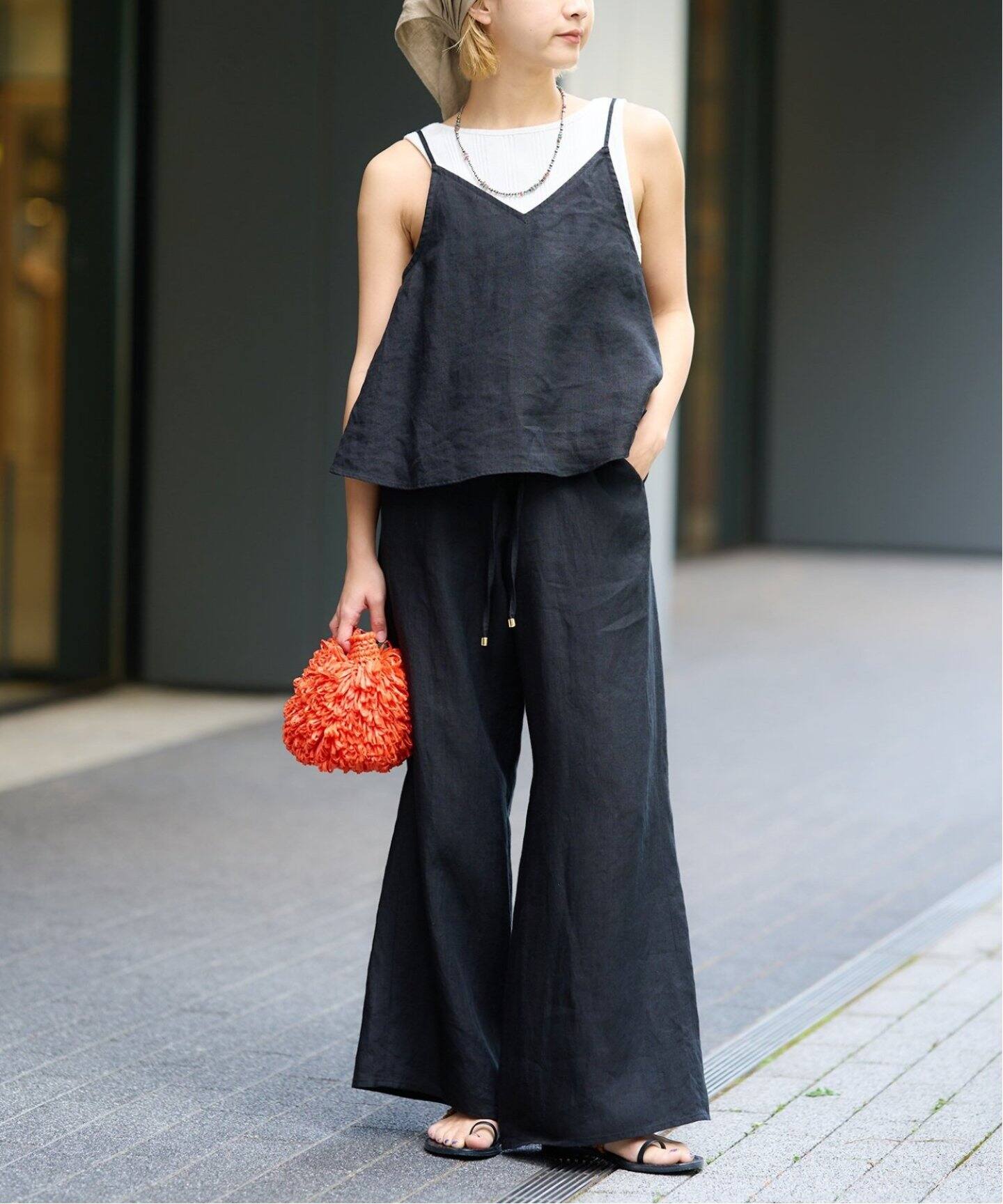 IENA LA BOUCLE 麻シーチングイージーパンツ3（その他パンツ）｜IENA  