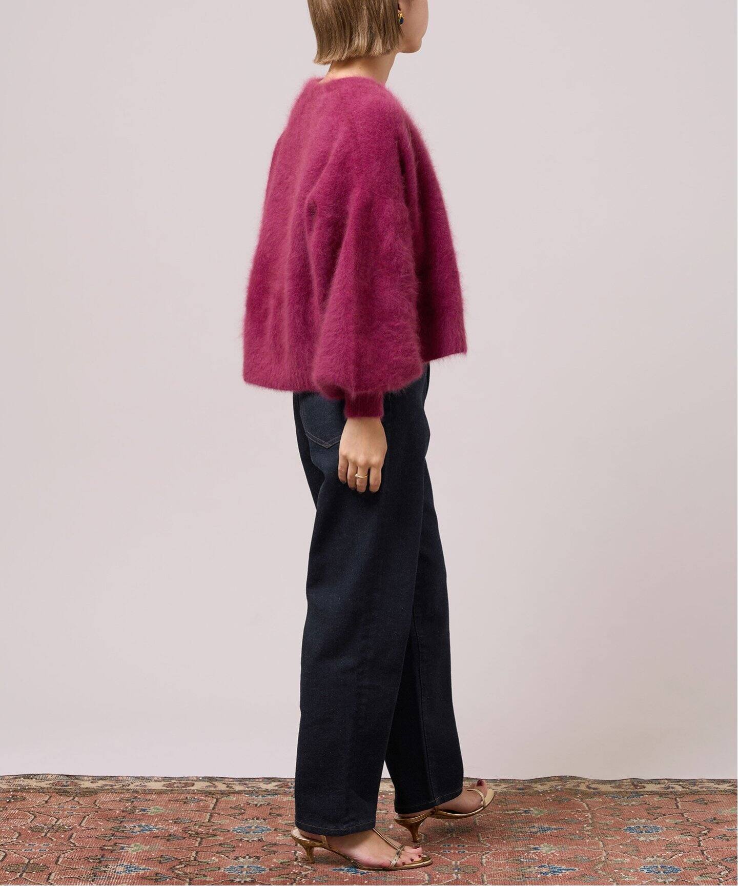 追加》IENA LA BOUCLE デニムペグトップパンツ2（デニムパンツ 