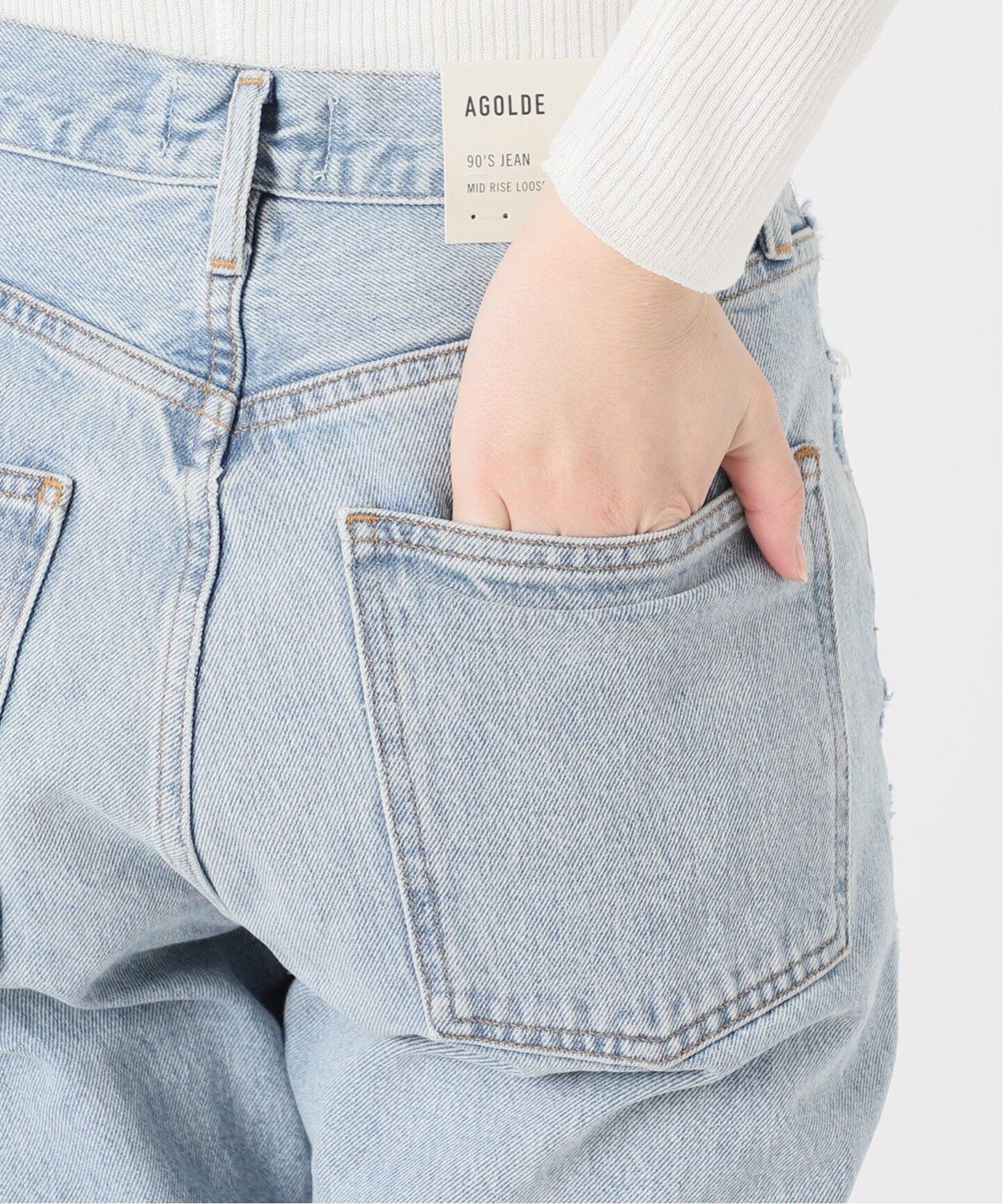 AGOLDE/エーゴールドイー】MID RISE LOOSE FIT デニムパンツ（デニム 