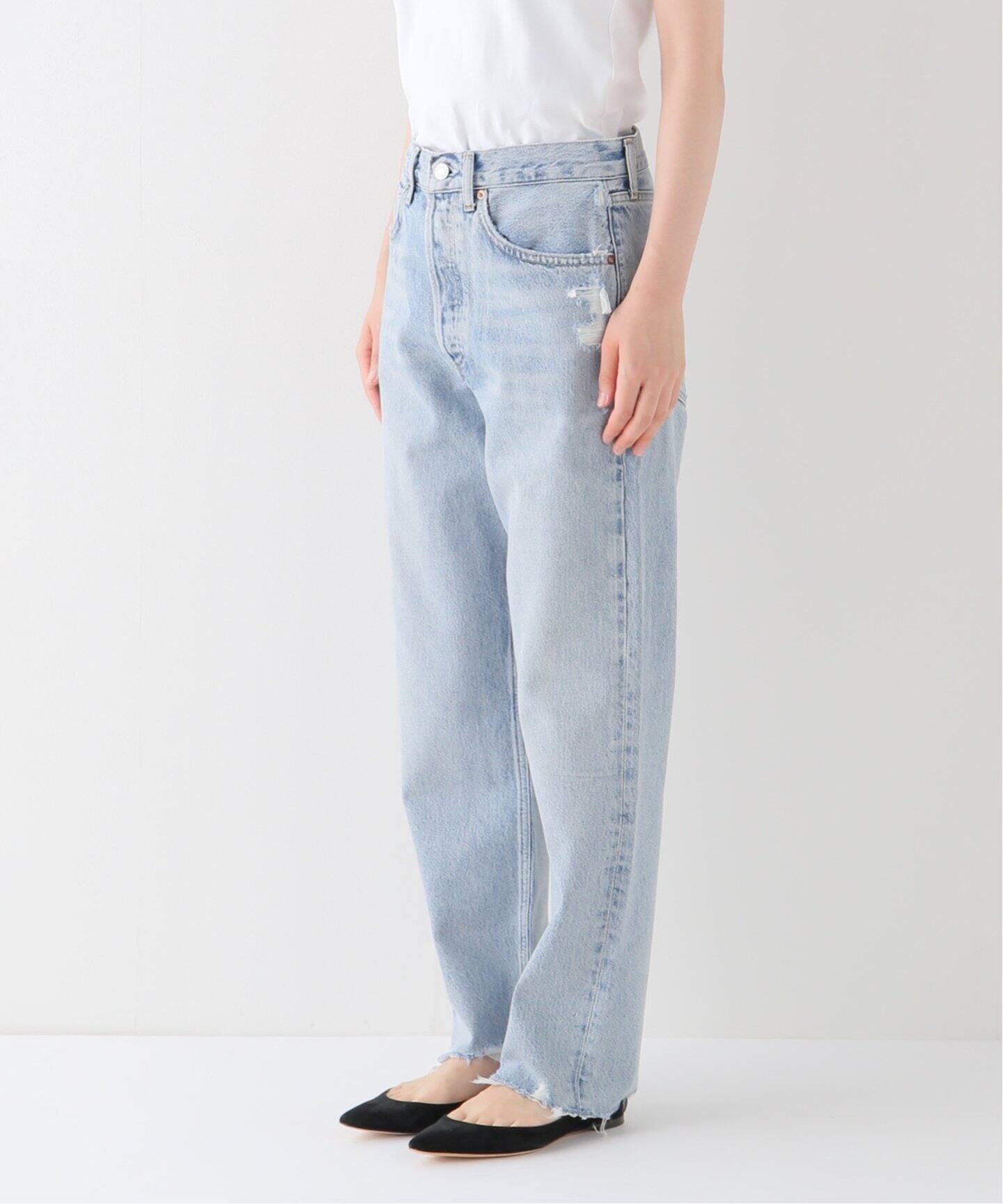 追加》【AGOLDE/エーゴールドイー】90s crop デニムパンツ4（デニム 