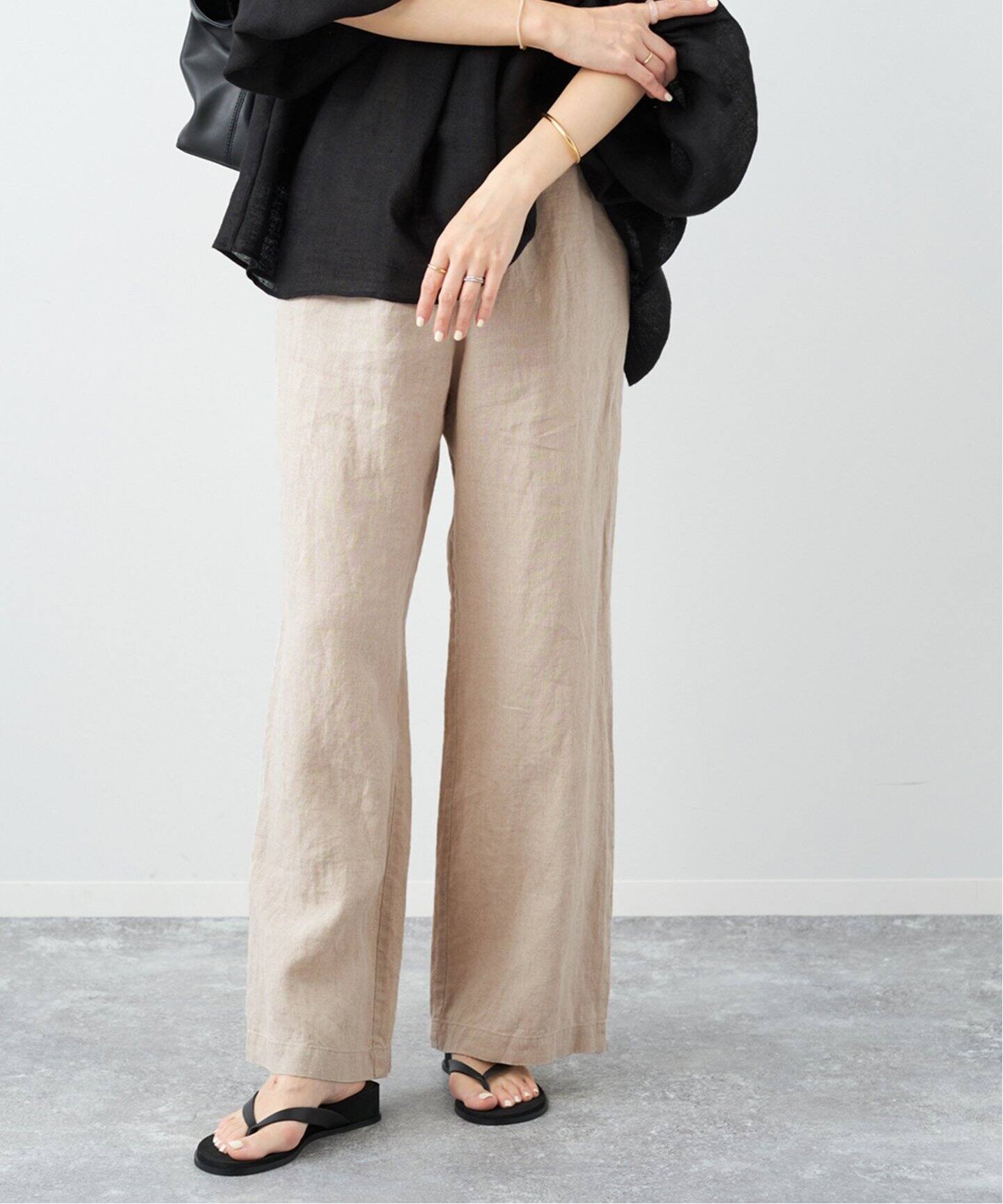 製品加工 Linen ストレート パンツ（その他パンツ）｜Plage  