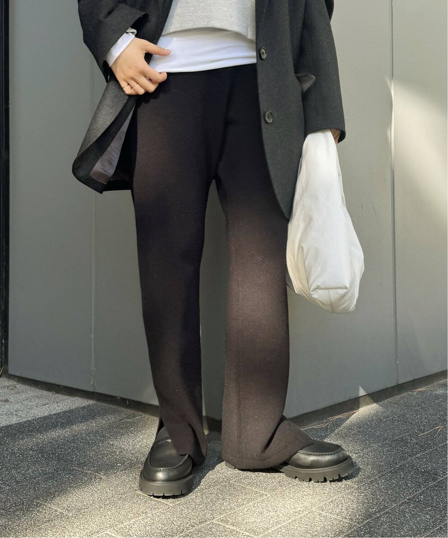 FINEWOOL KNIT スラックス（その他パンツ）｜Plage（プラージュ）の  