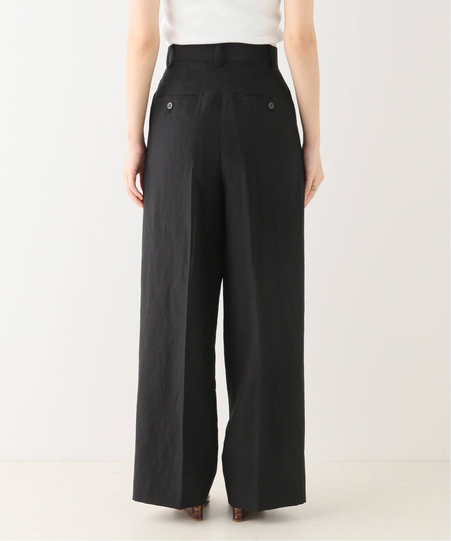 VIS/LINEN TUCK WIDE パンツ（スラックス）｜Plage（プラージュ）の  