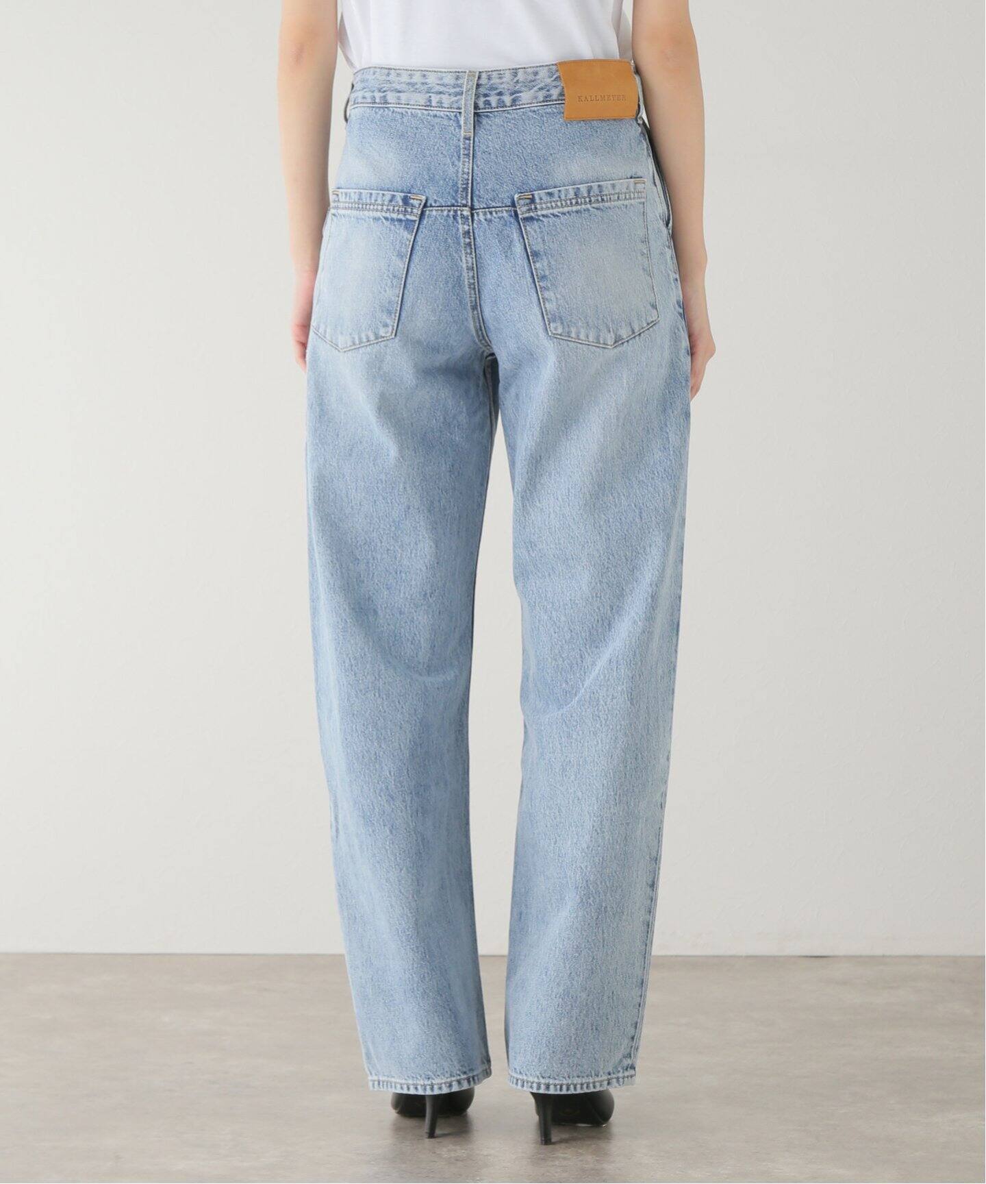 新品　プラージュ　カルメイヤーWIDE LEG レッグ KALLMEYER/カルメイヤー】WIDE LEG COLUMN JEANS デニム（デニム
