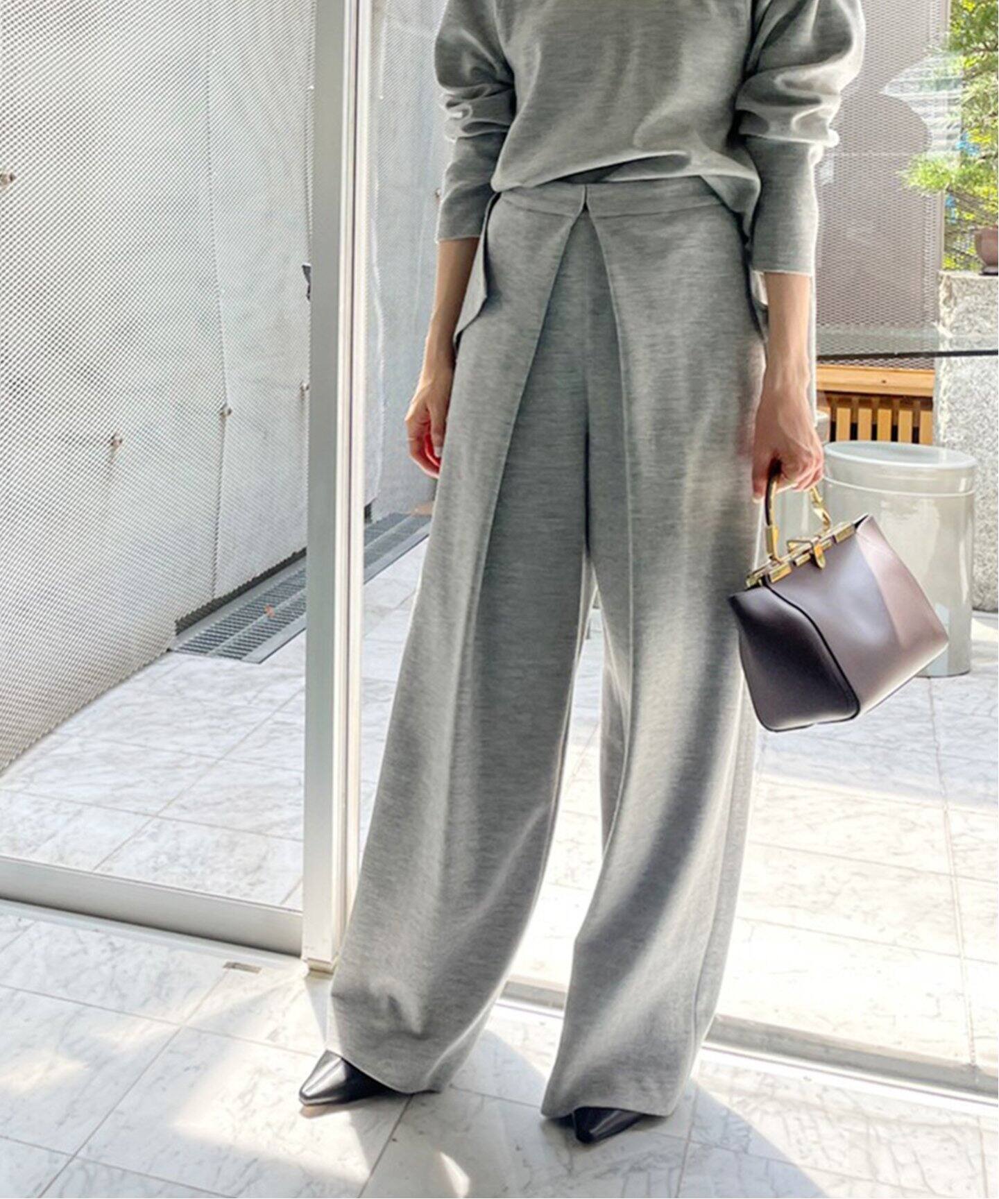 DOMELLE/ドメル】WOOL JERSEY パンツ（スラックス）｜Plage  