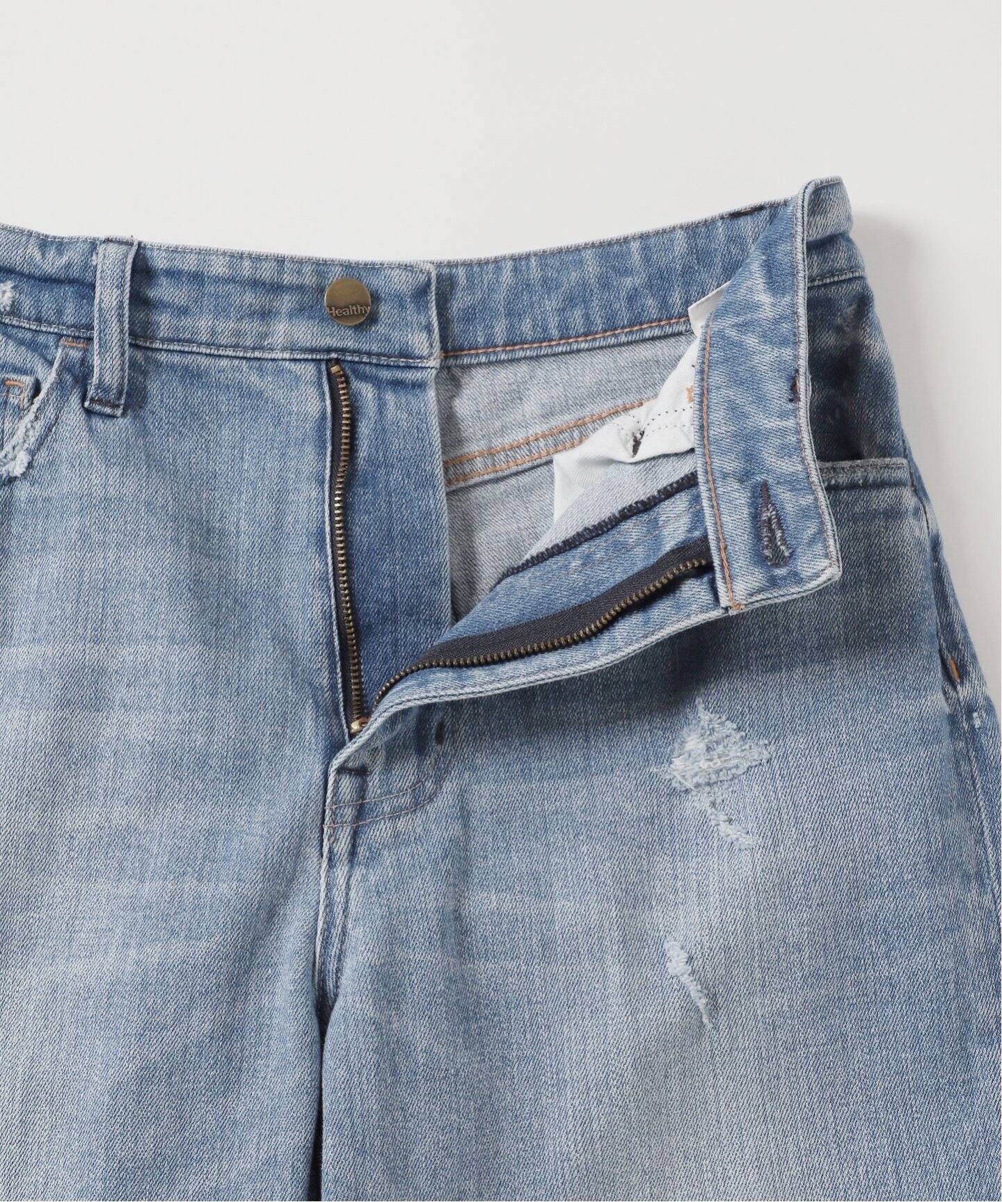 Healthy denim/ヘルシーデニム】 別注 CLASH デニムパンツ（ブルー  