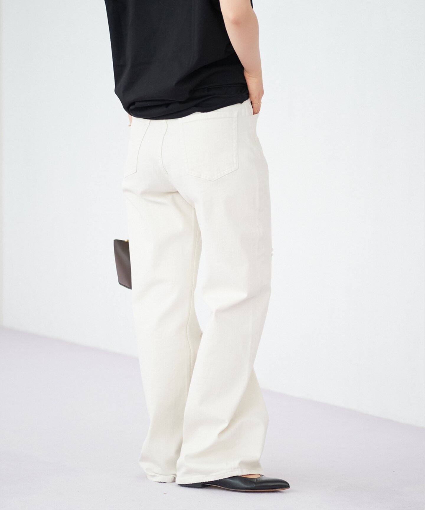 Healthy denim/ヘルシーデニム】 別注CLASH W デニムパンツ（ホワイト  