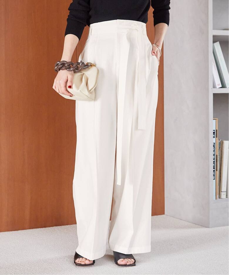レーヨンナイロンリネンワイドパンツ（その他パンツ）｜VERMEIL par  