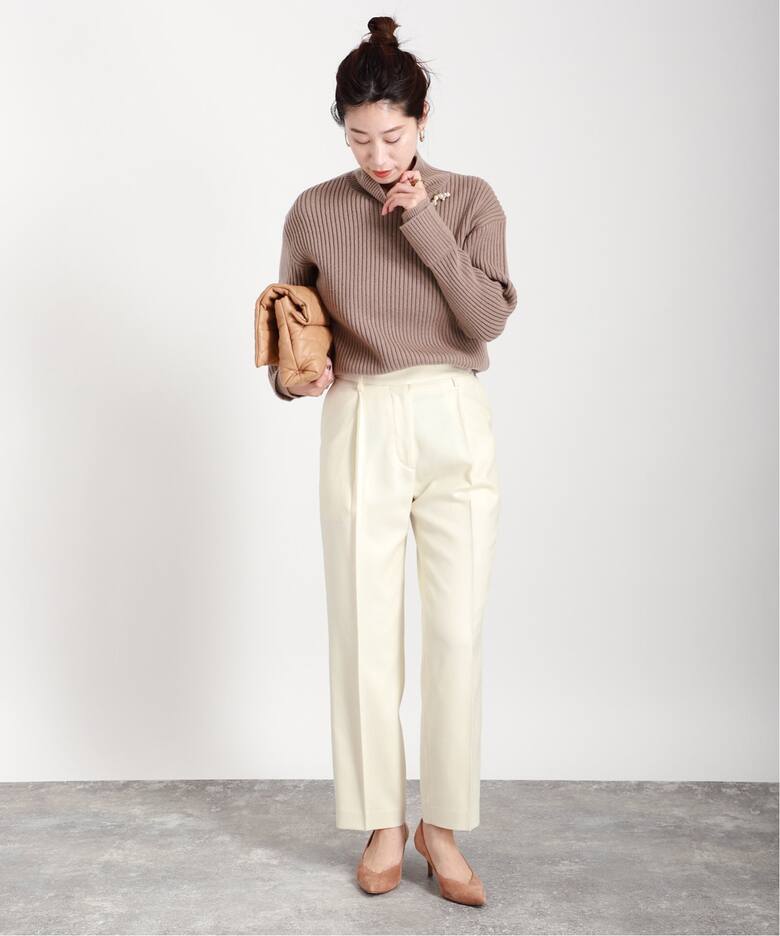 woolサキソニーセンタープレスパンツ（スラックス）｜VERMEIL par iena  