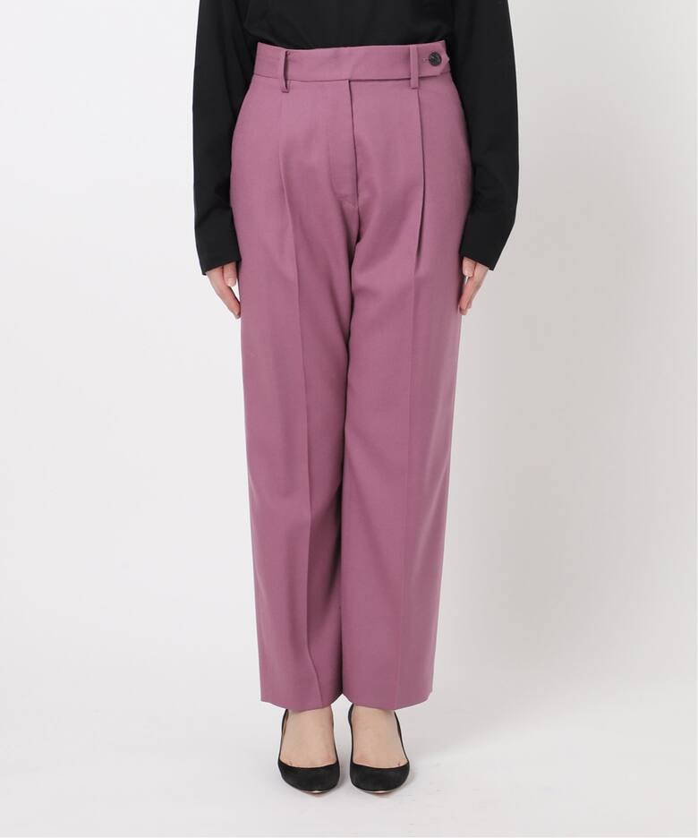 woolサキソニーセンタープレスパンツ（スラックス）｜VERMEIL par iena  