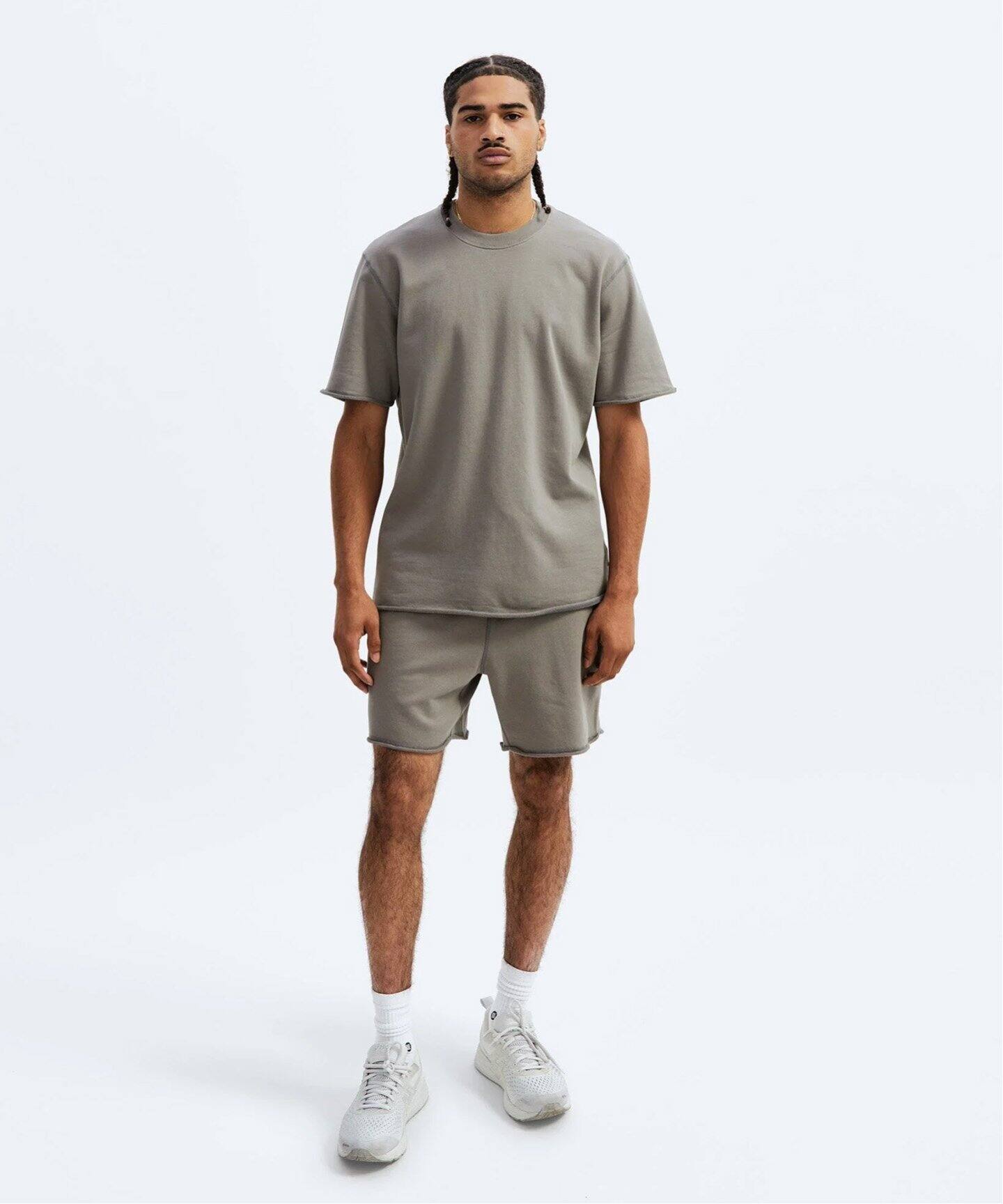 ●REIGNING CHAMP●Lightweight テリーカットオフ リラックスT Lightweight Terry Cut-Off Relaxed T-Shirt | Reigning Champ