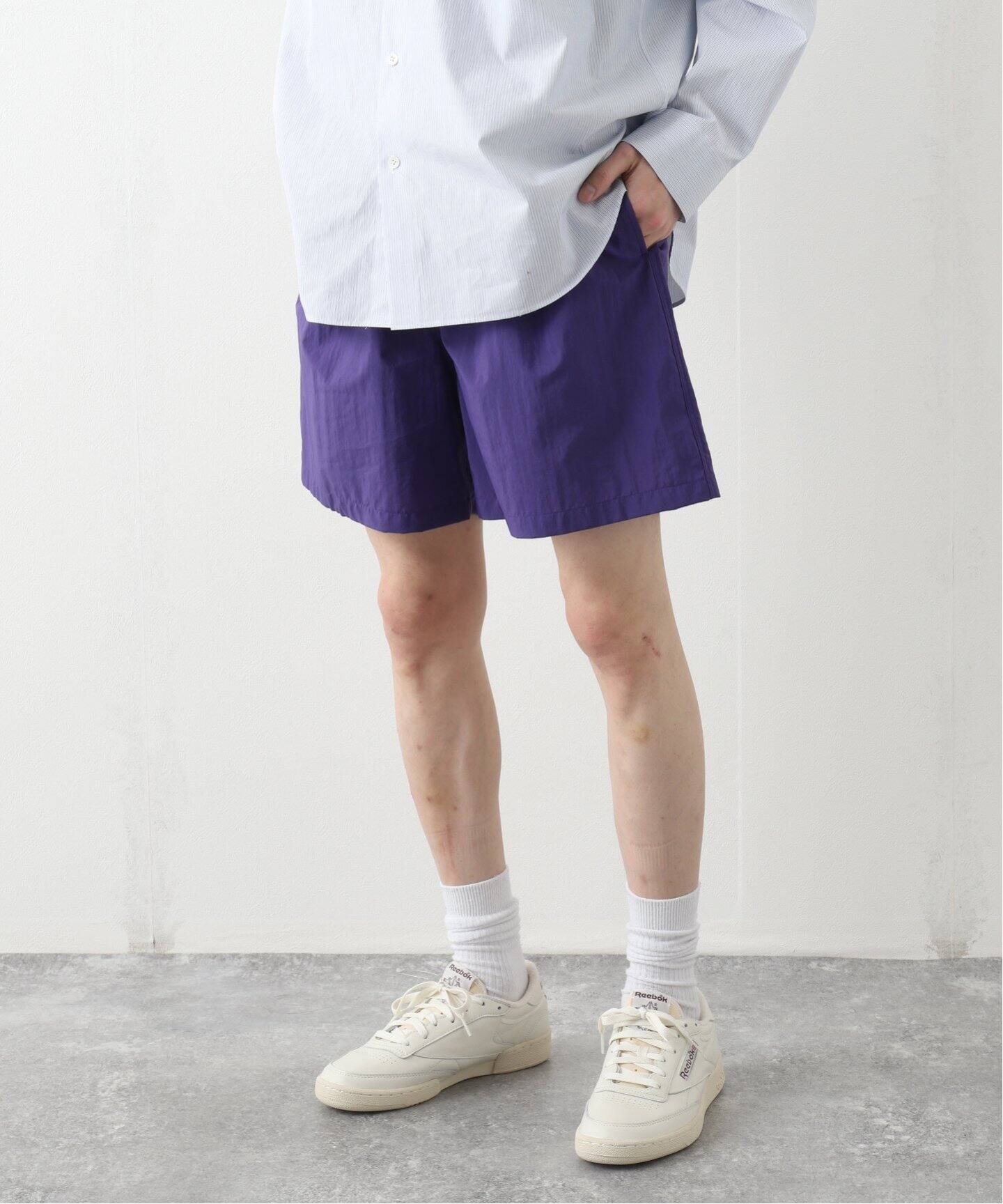 AURALEE / オーラリー】WASHED COTTON NYLON EASY SHORTS（ショート  
