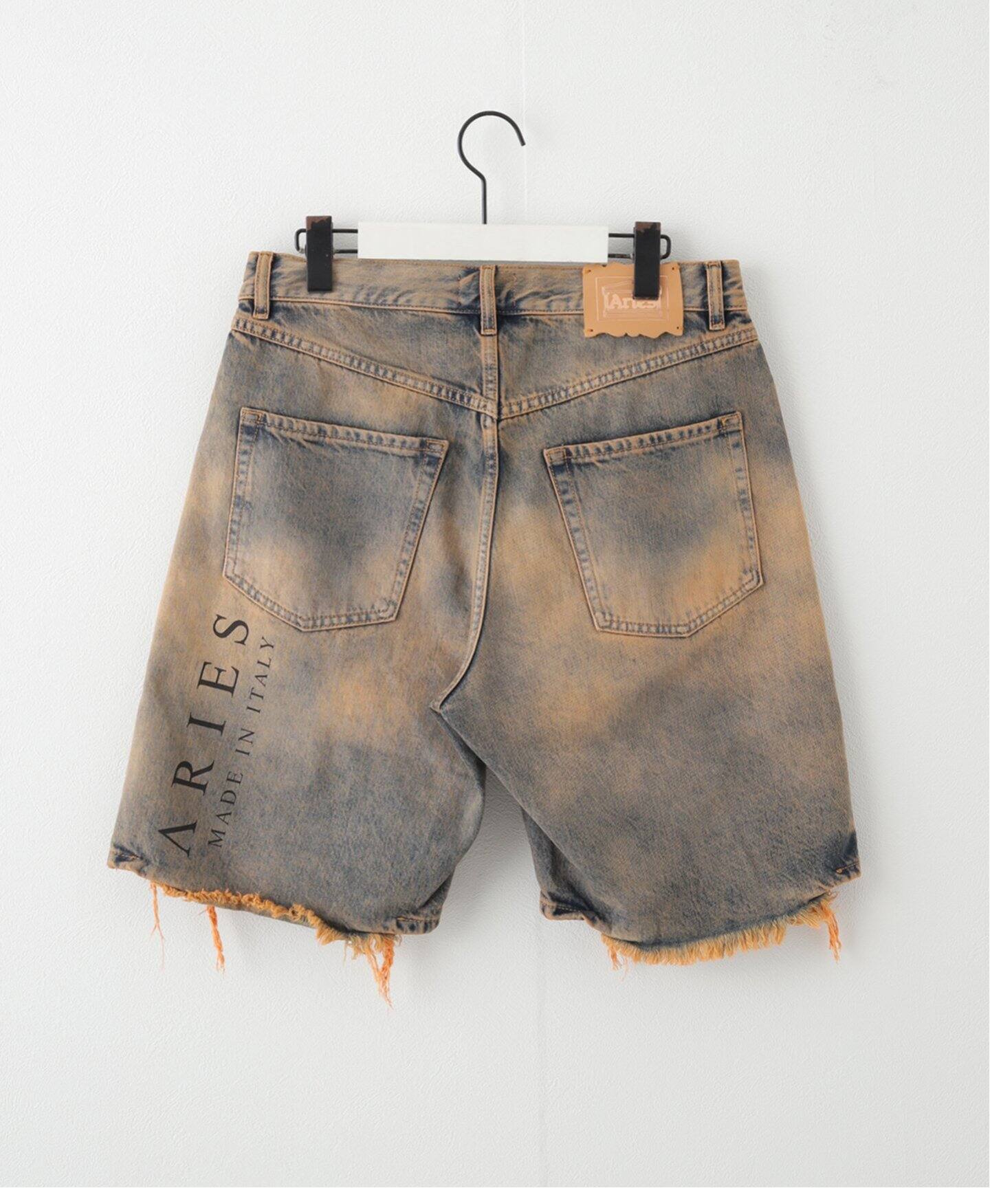 ARIES / アリーズ】ACID WASH DENIM SHORT（ショート・ハーフパンツ  