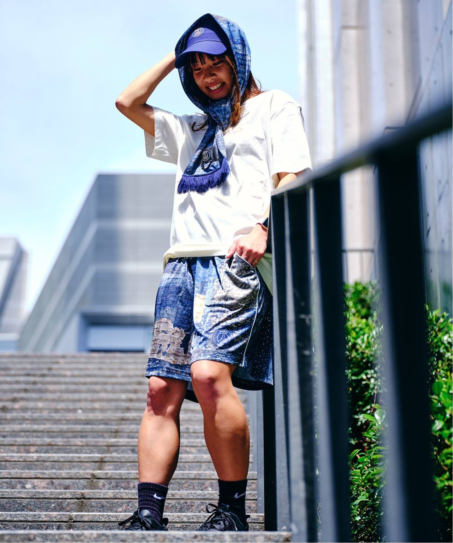 Poggy × Paris Saint-Germain】PSG PLJ BORO PRINTED SHOWA SHORTS 