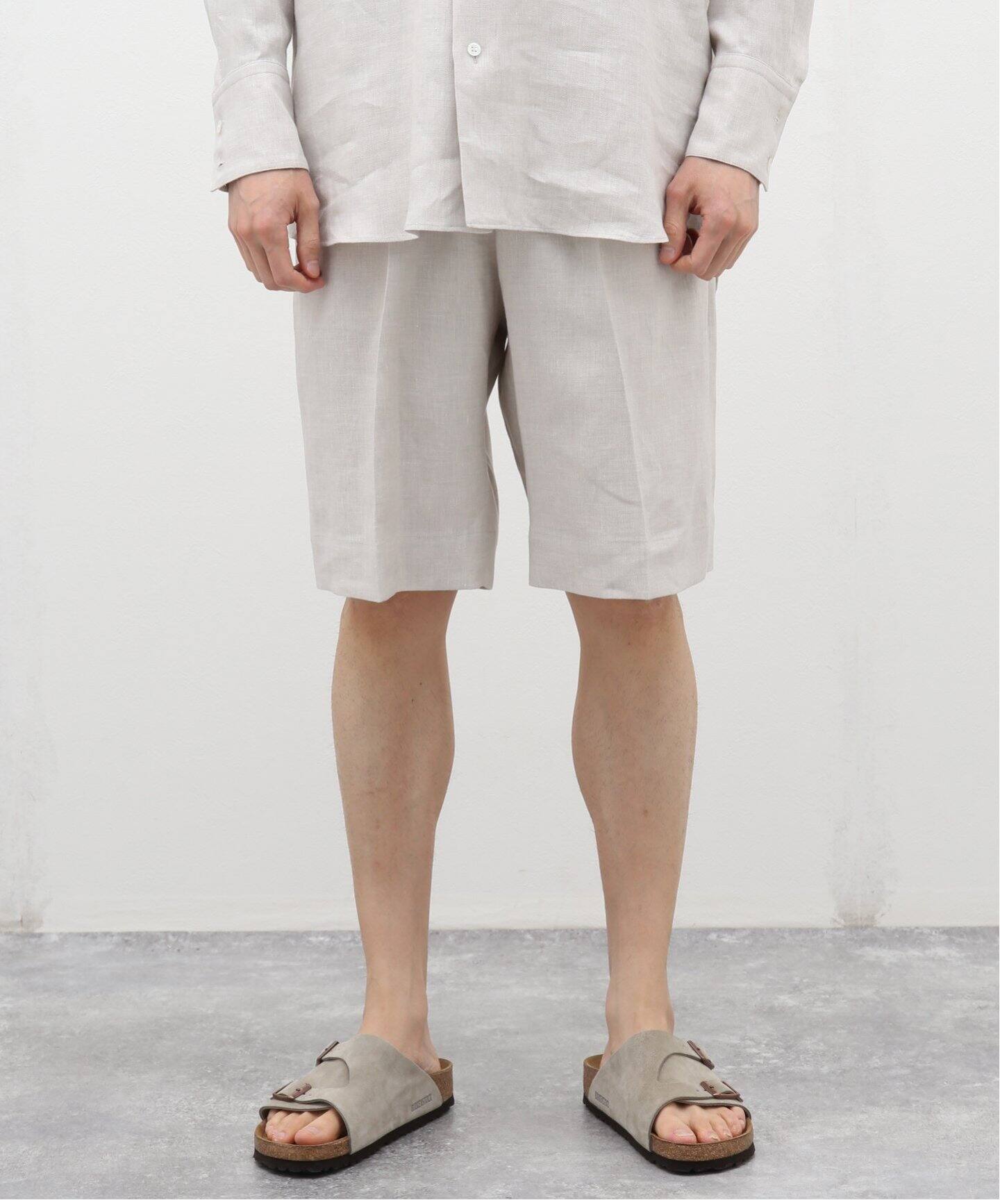 POSTELEGANT/ポステレガント】 linen silk shorts（その他パンツ 