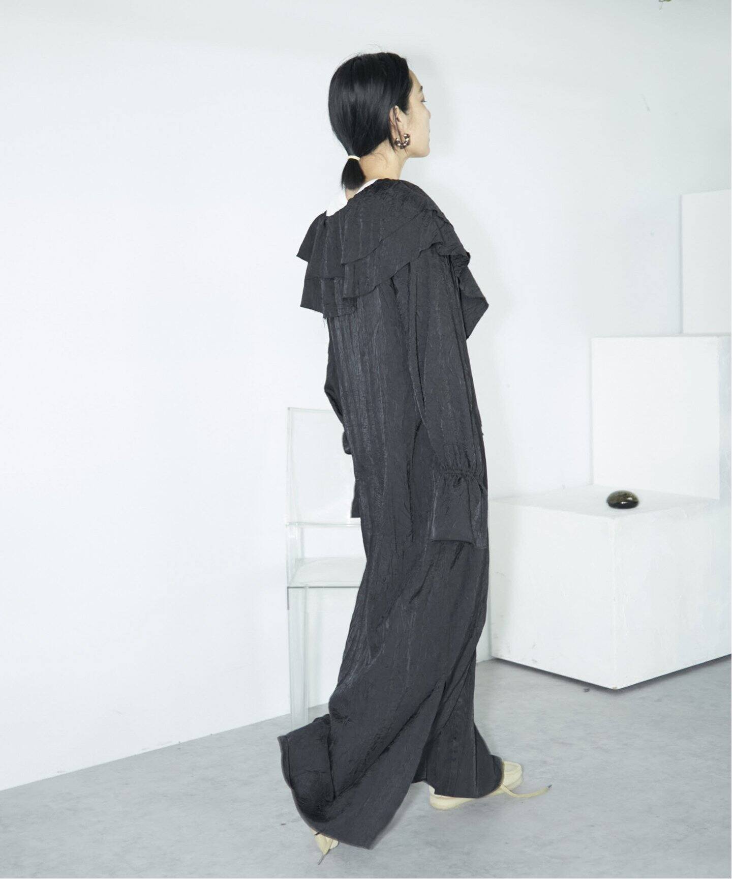 W COLLAR WRINKLE DRESS：ワンピース（ワンピース）｜CITYSHOP（シティ 