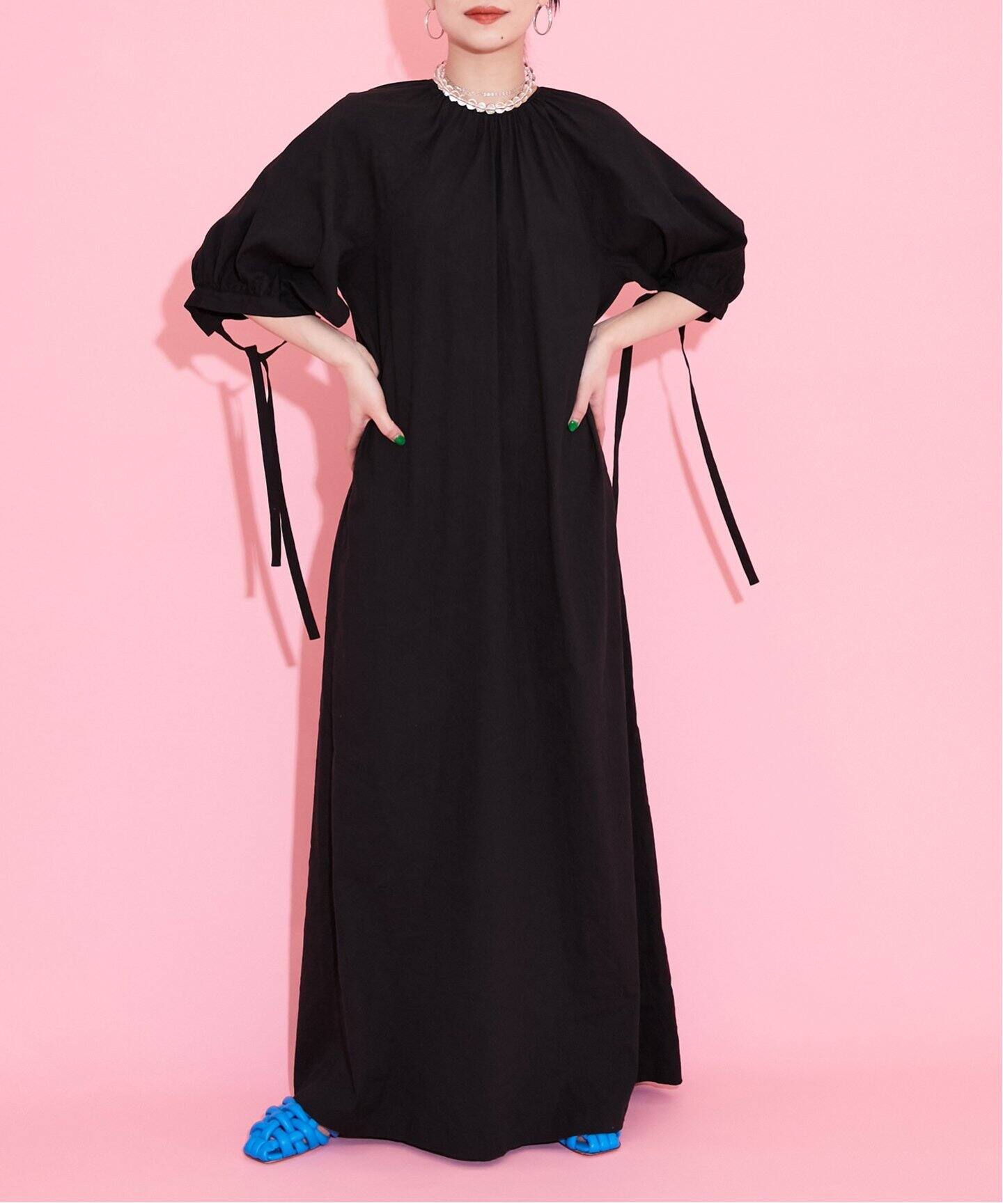 LINEN MIX MAXI DRESS：ワンピース（ワンピース）｜CITYSHOP（シティ  