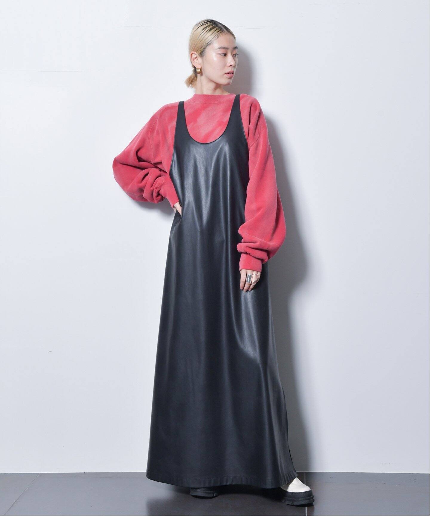 FAUX LEATHER DRESS 2：ワンピース（ワンピース）｜CITYSHOP（シティ  