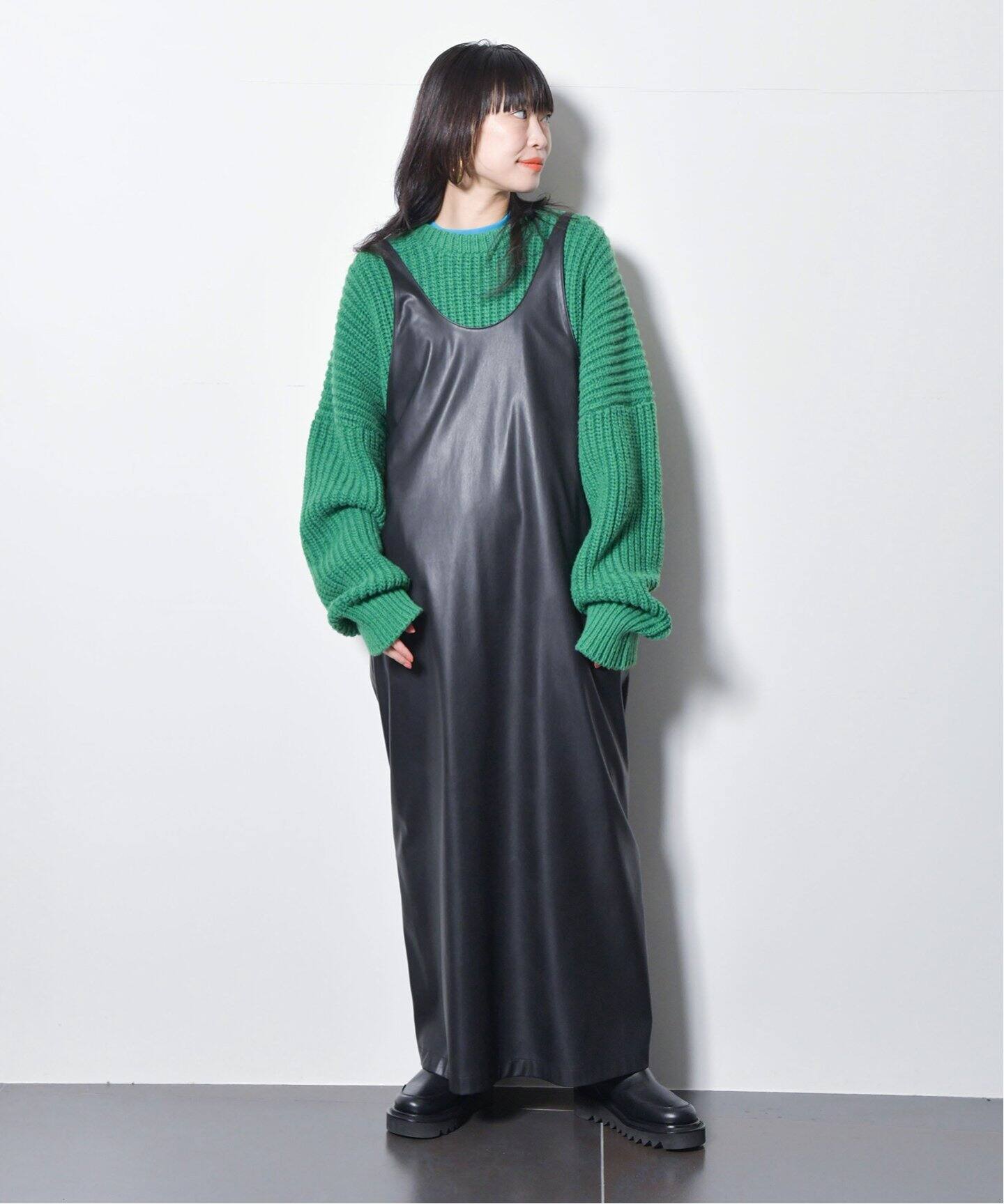 FAUX LEATHER DRESS 2：ワンピース（ワンピース）｜CITYSHOP（シティ  