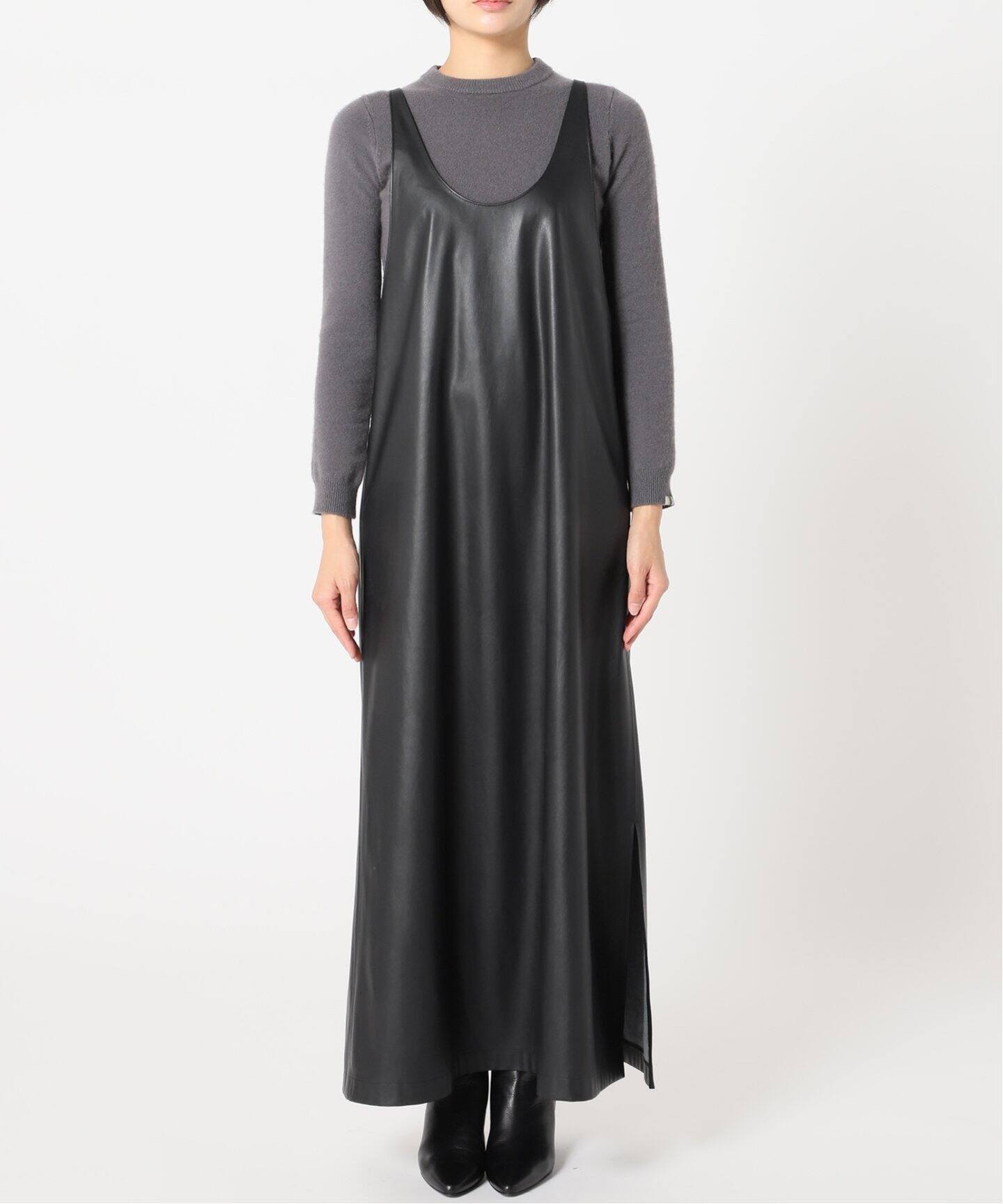 FAUX LEATHER DRESS 2：ワンピース（ワンピース）｜CITYSHOP（シティ 