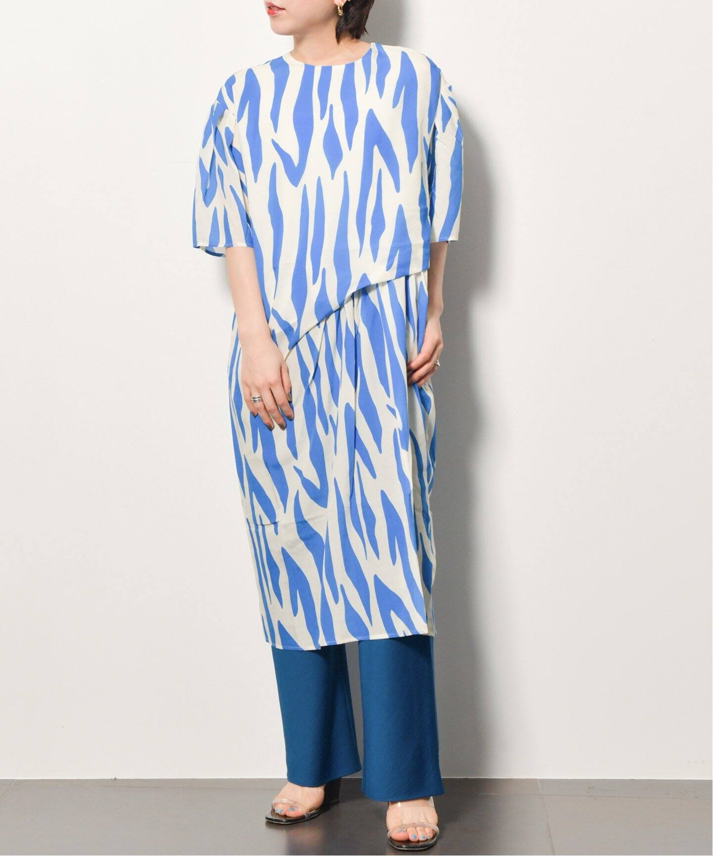 JAKKE/ジャッキー】RILEY DRESS BLUE TIGER：ワンピース（ワンピース 