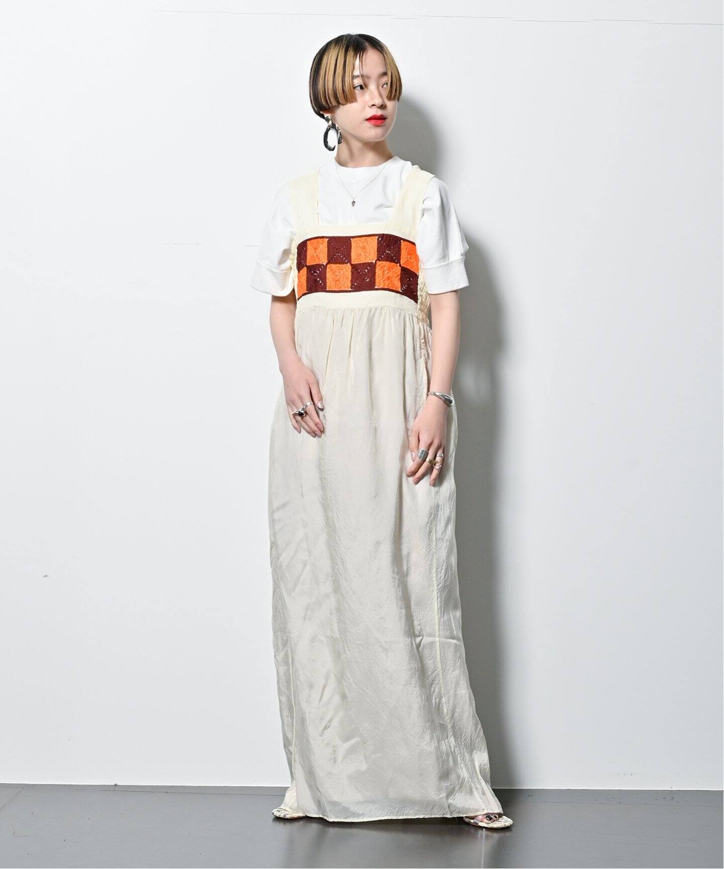 PONTI/ポンティ】Tape embroidery dress：ワンピース（ワンピース 