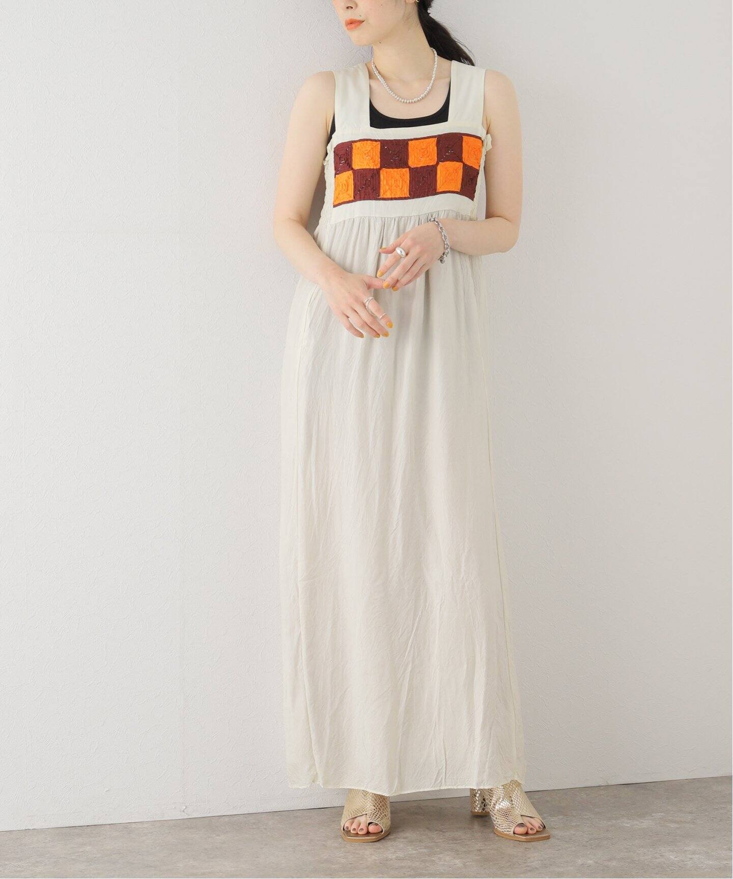 PONTI/ポンティ】Tape embroidery dress：ワンピース（ワンピース  