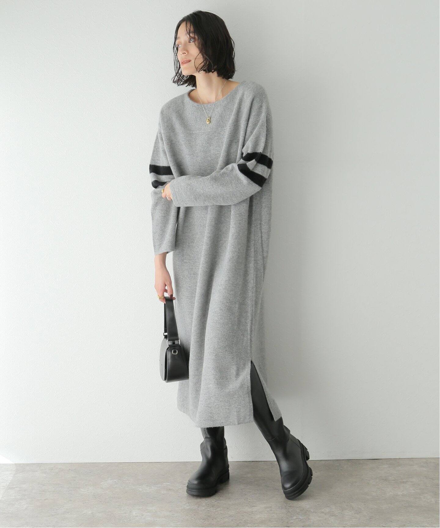 ADAWAS / アダワス】KNITTED SWEAT DRESS（ワンピース）｜BOICE FROM 