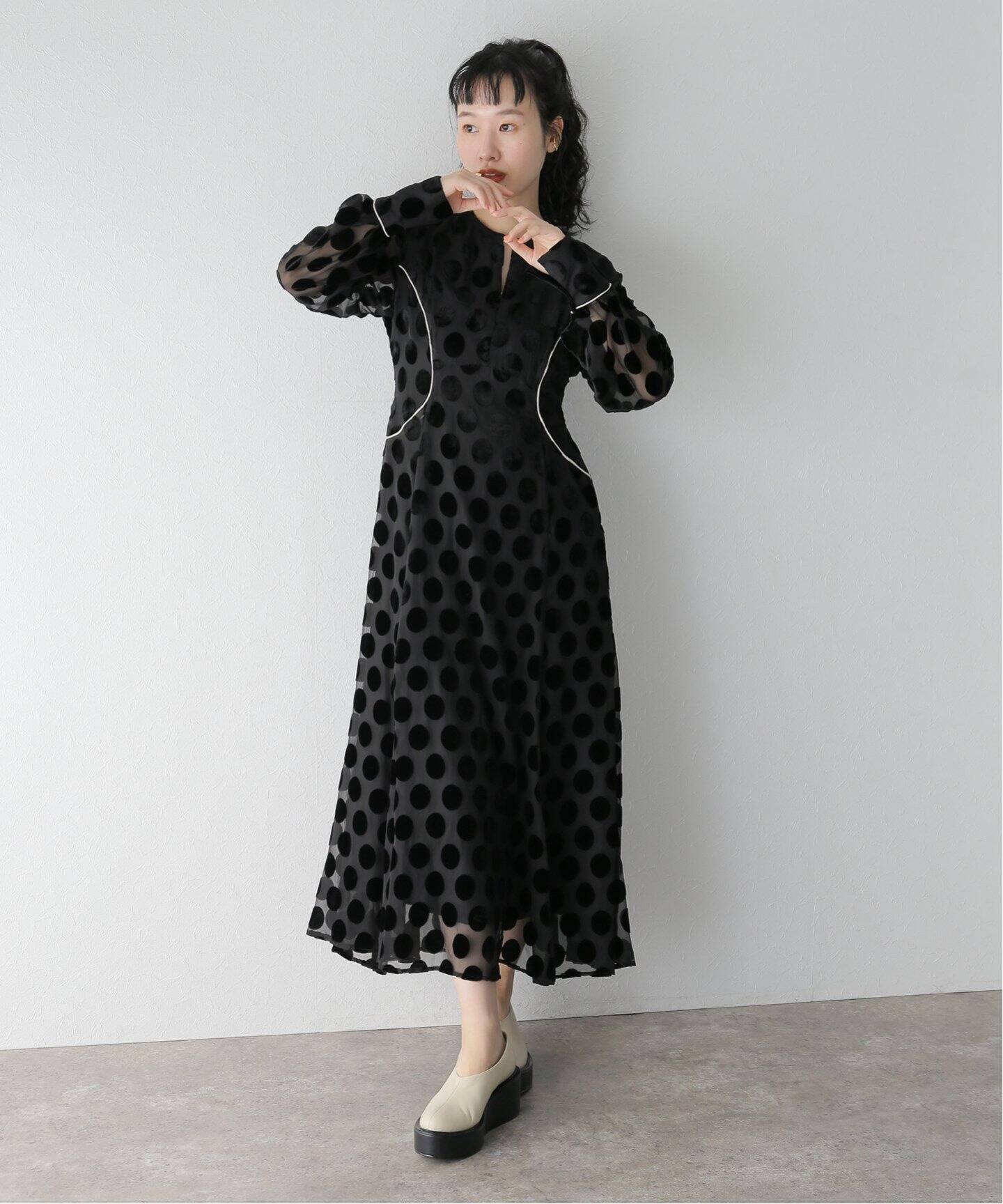 CLANE / クラネ】BIG DOT OPAL ONEPIECE（ワンピース）｜BOICE FROM 