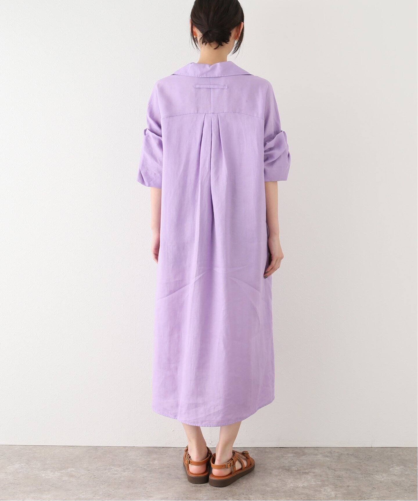 TICCA / ティッカ】リネン ツイストスリーブ ワンピース(TBCS-305  