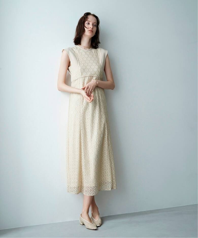 CLANE / クラネ】VINTAGE LACE CURVE ONE PIECE（ワンピース  