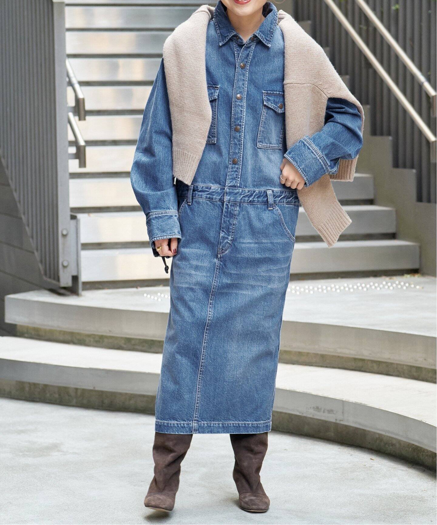 51/2 ONE-PIECE LINE DENIM（ワンピース）｜Spick and Span（スピック 