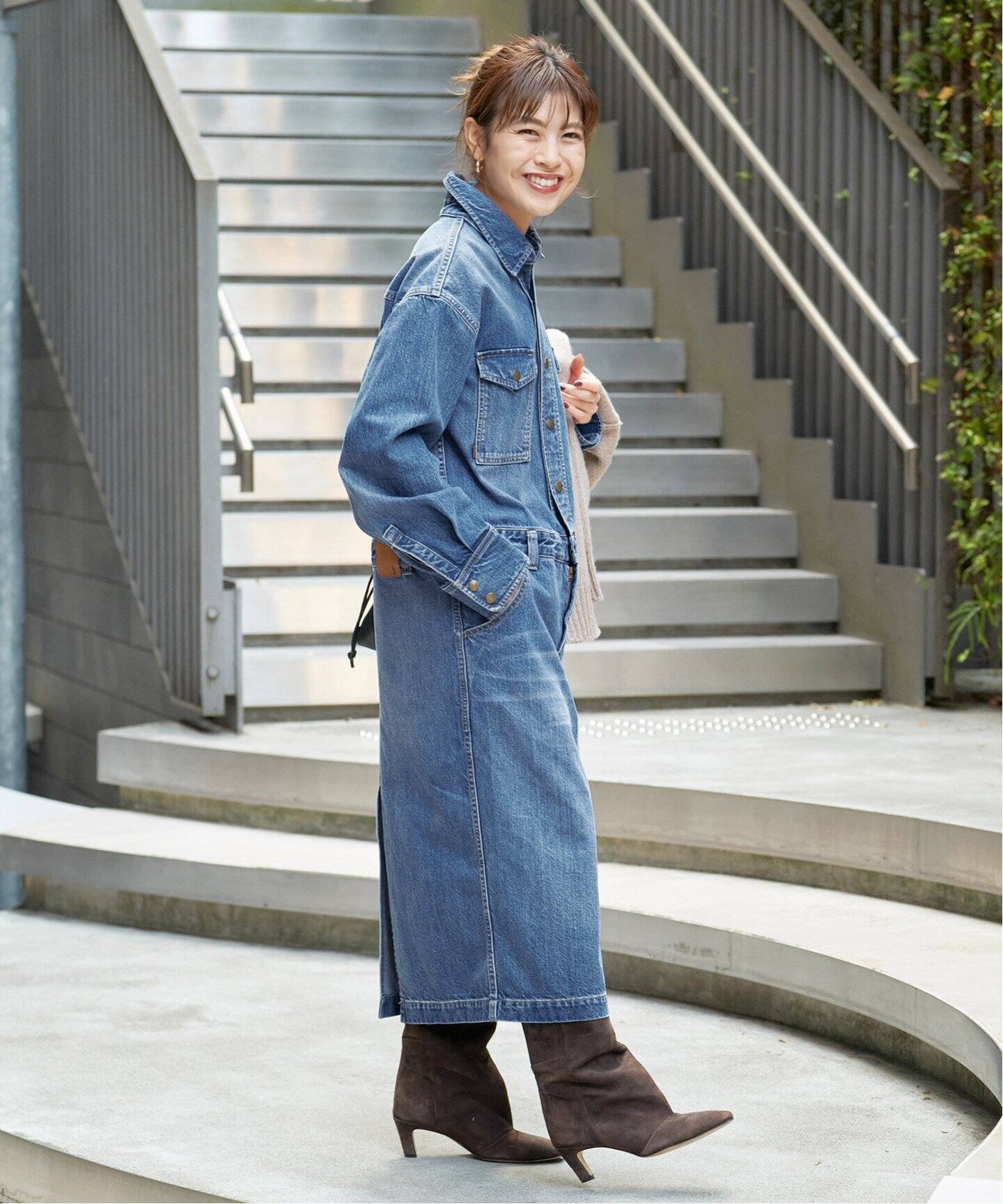 51/2 ONE-PIECE LINE DENIM（ワンピース）｜Spick and Span（スピック  