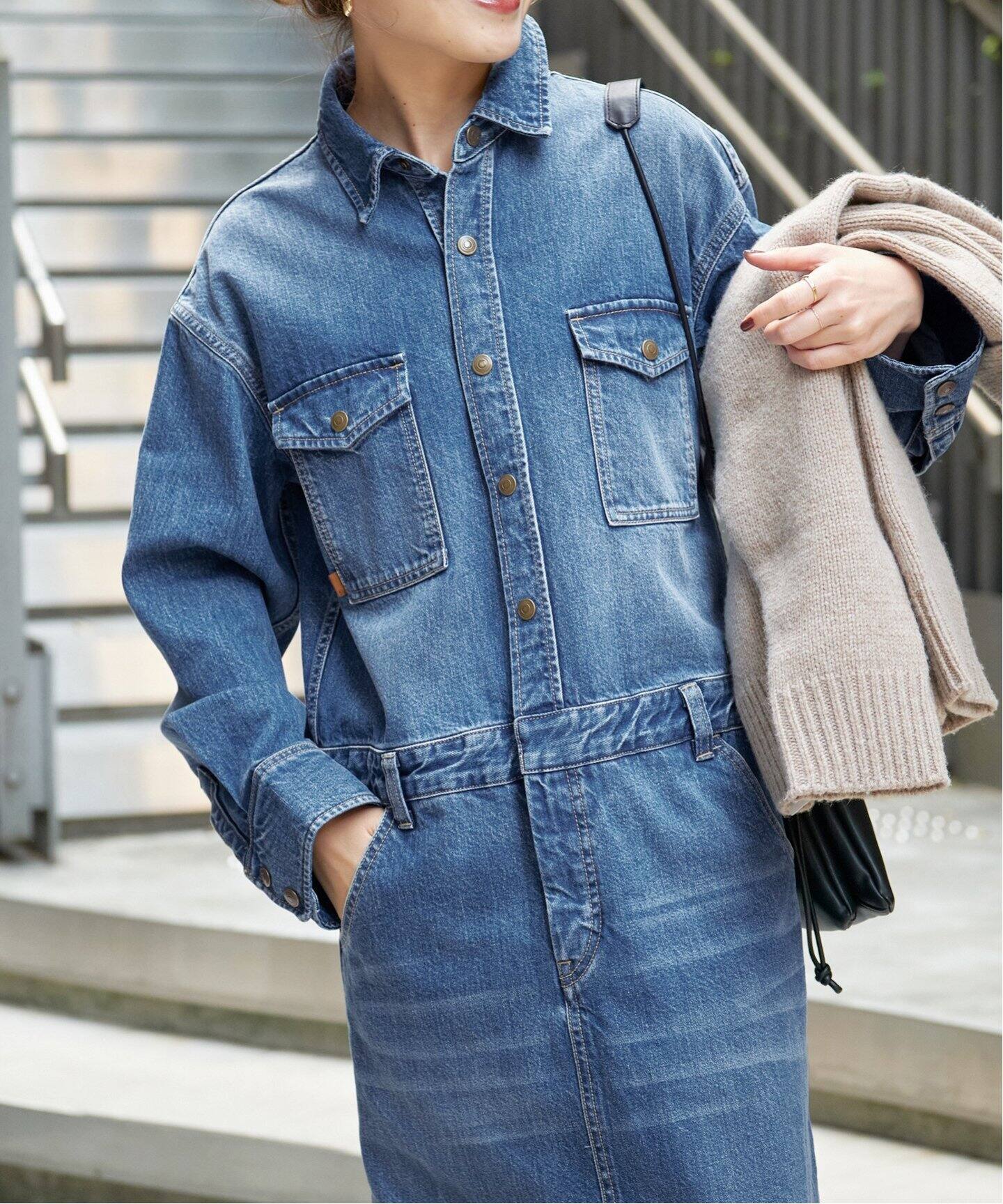 51/2 ONE-PIECE LINE DENIM（ワンピース）｜Spick and Span（スピック 