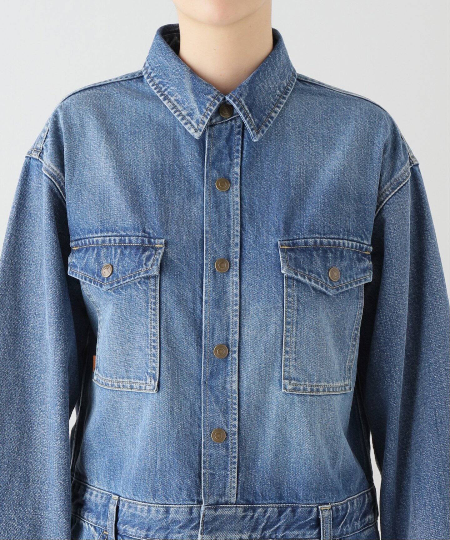 51/2 ONE-PIECE LINE DENIM（ワンピース）｜Spick and Span（スピック 