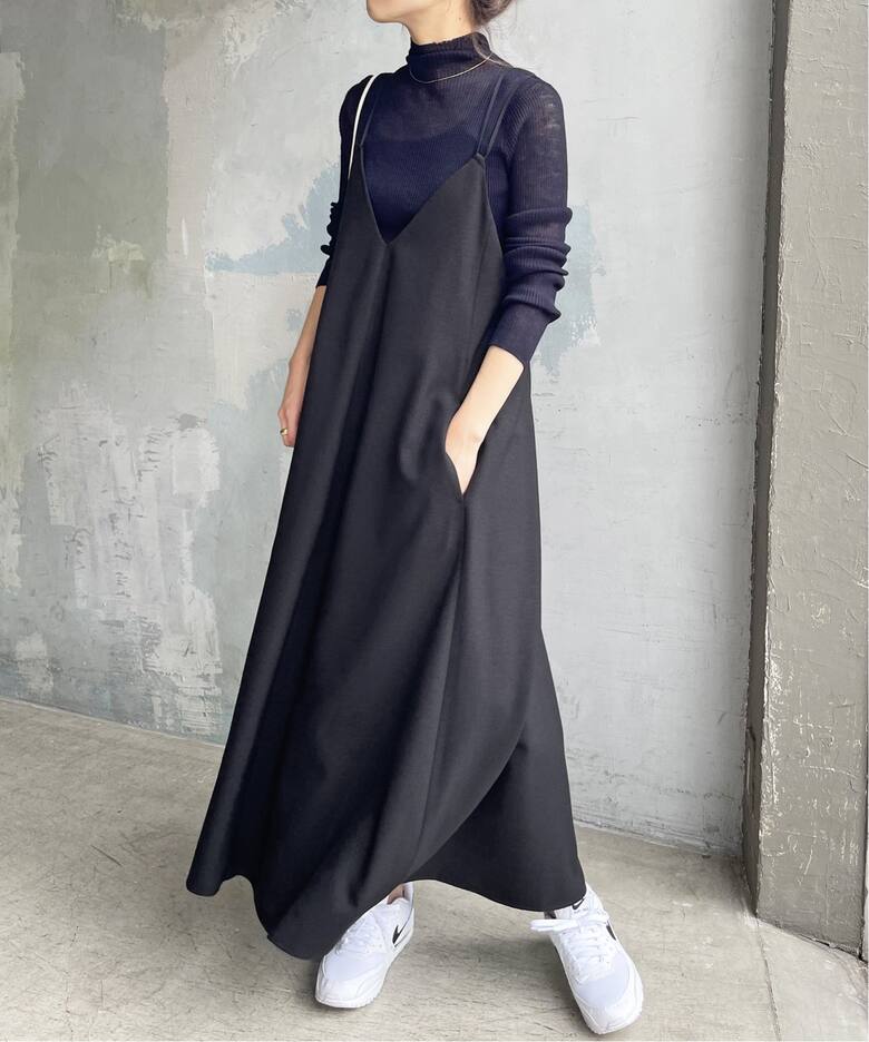 ≪一部店舗・WEB限定≫ウールライクツイルキャミワンピース  