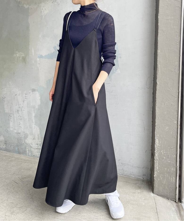 ≪一部店舗・WEB限定≫ウールライクツイルキャミワンピース  
