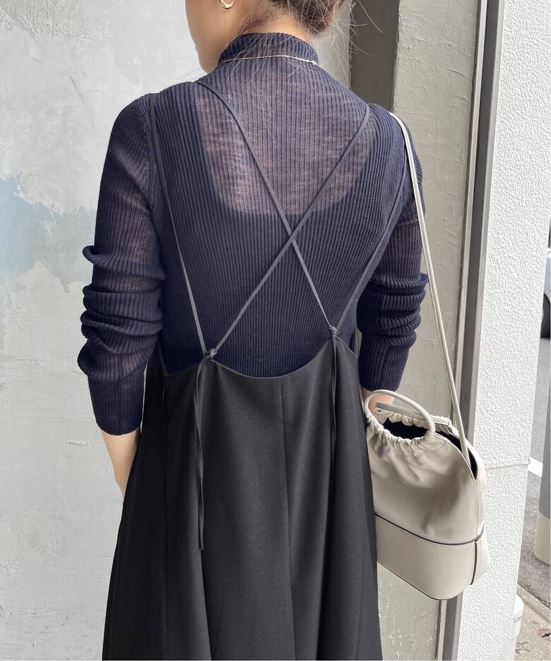 ≪一部店舗・WEB限定≫ウールライクツイルキャミワンピース  